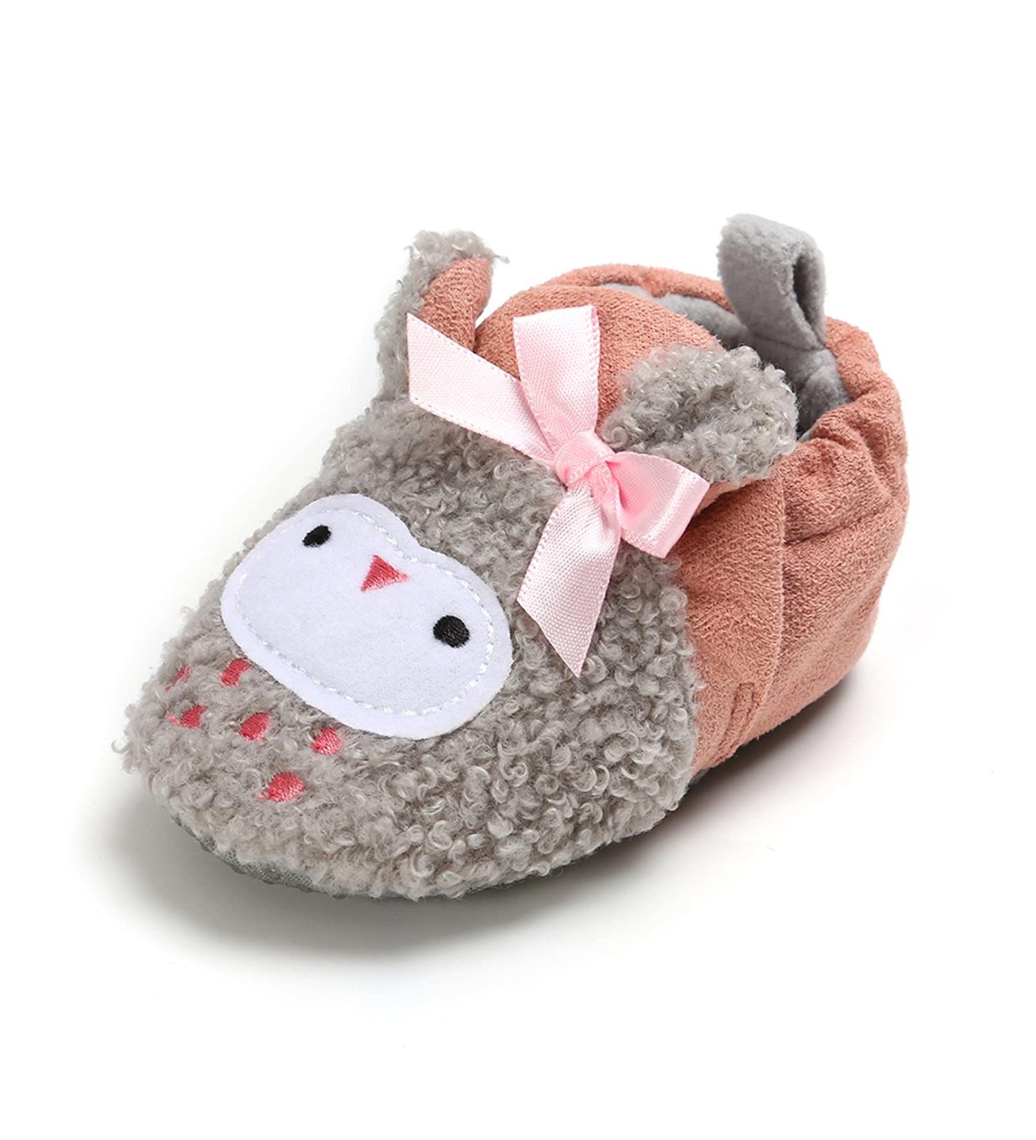 TMEOG Baby Booties Slippers Infant Boots for Boys/Girls 6-12 Months Winter Sock Crib Shoes 0-18Months - Buy Online on GoSupps.com