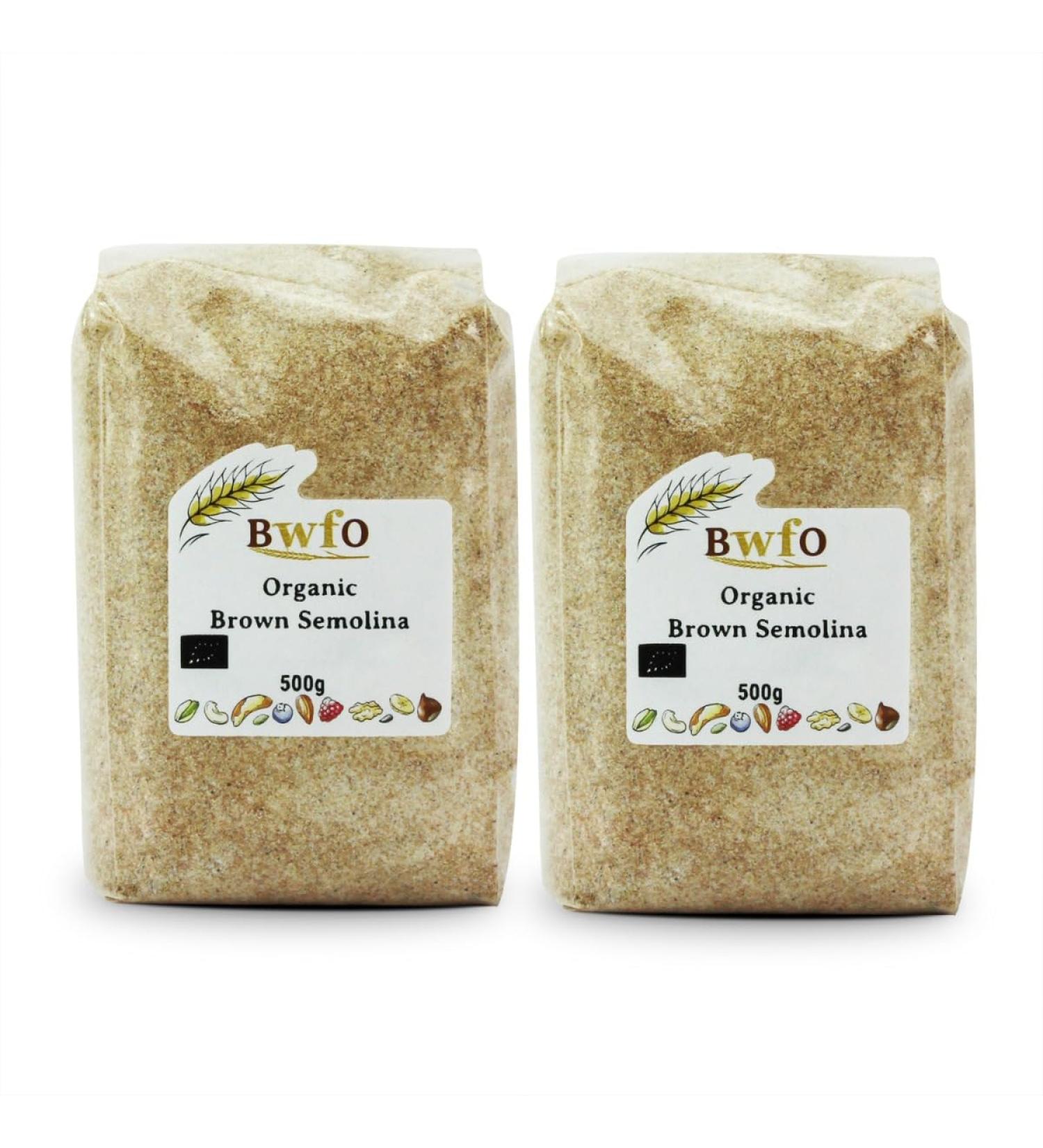 Organic Brown Semolina 1kg (BWFO)