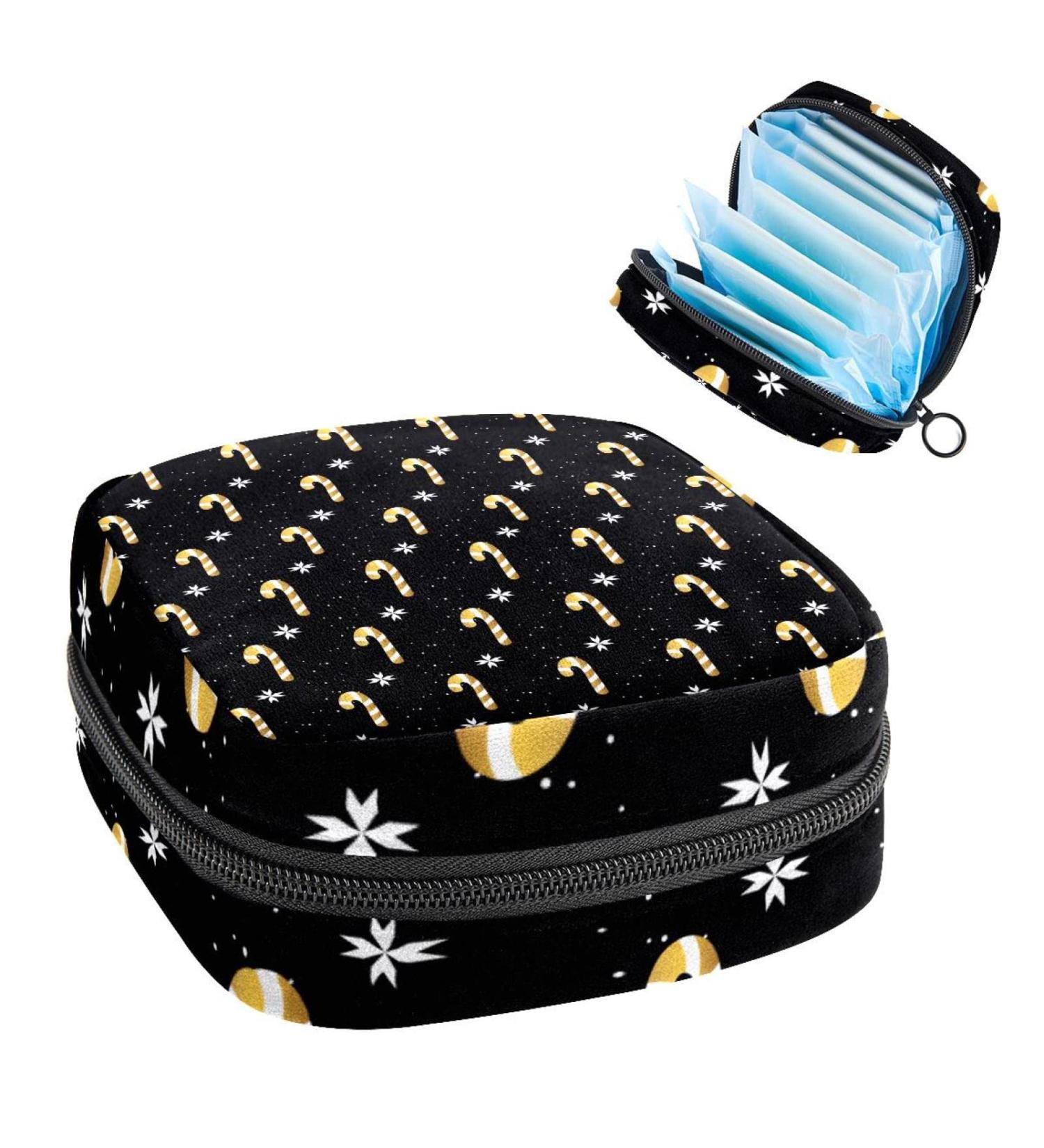 Golden Candy Cane Menstrual Cup & Period Bag | Portable Feminine Hygiene Solutions for Women & Teens - Buy Online on GoSupps.com