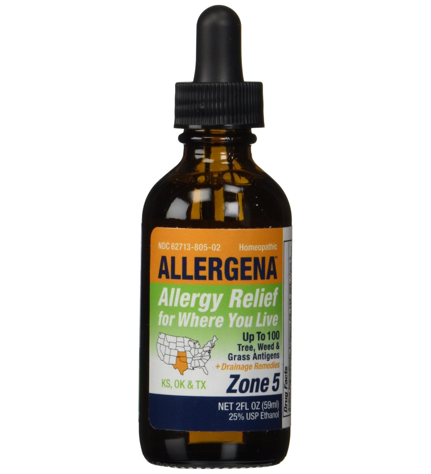 Allergena Allergy Relief Drops Zone 5 - 2 oz | Fast-Acting Relief - Buy Online on GoSupps.com