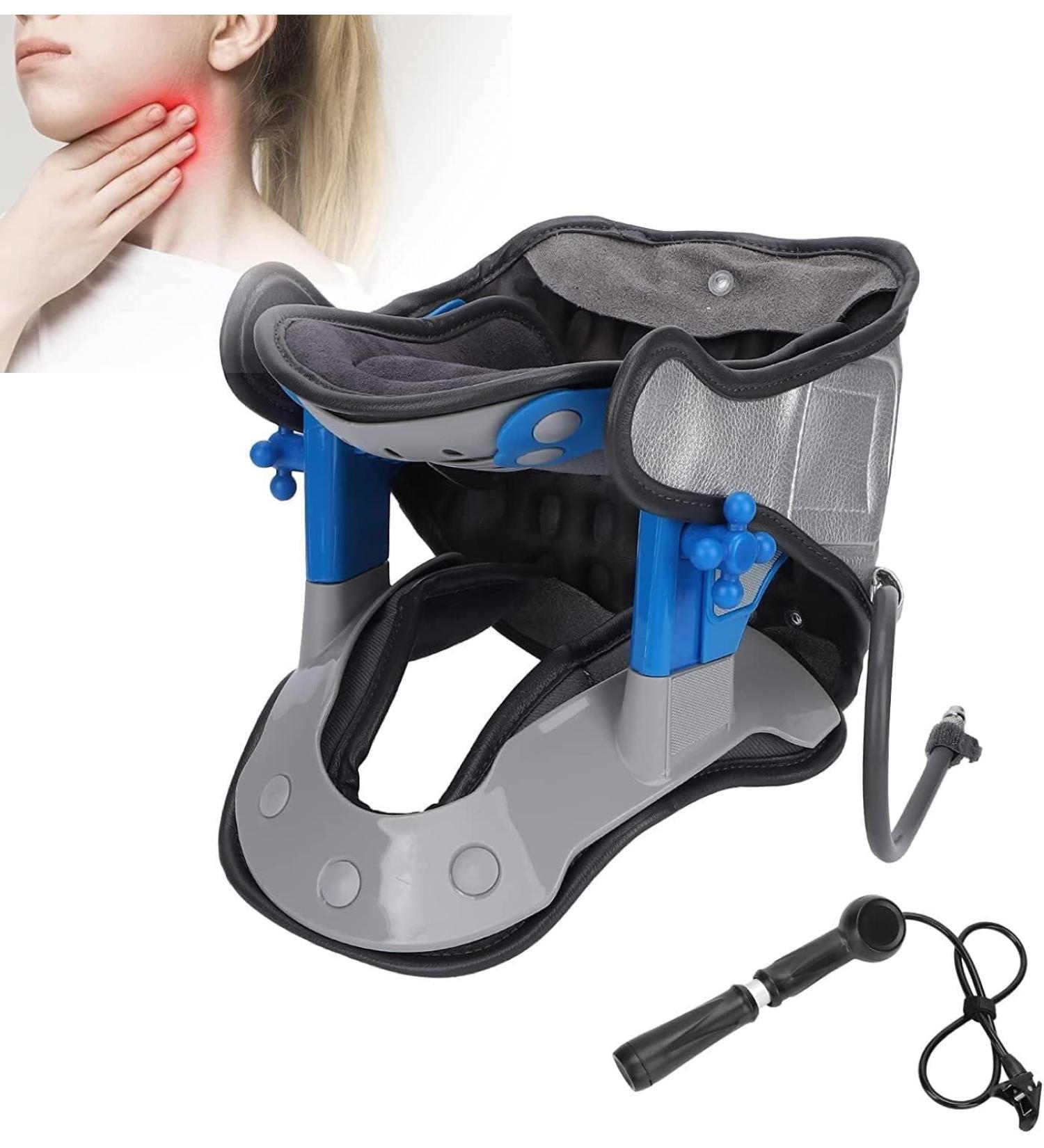 JLASDR Neck Protection - Inflatable Cervical Traction Device for Neck Pain Relief | Adjustable Stretch Correction - Buy Online on GoSupps.com