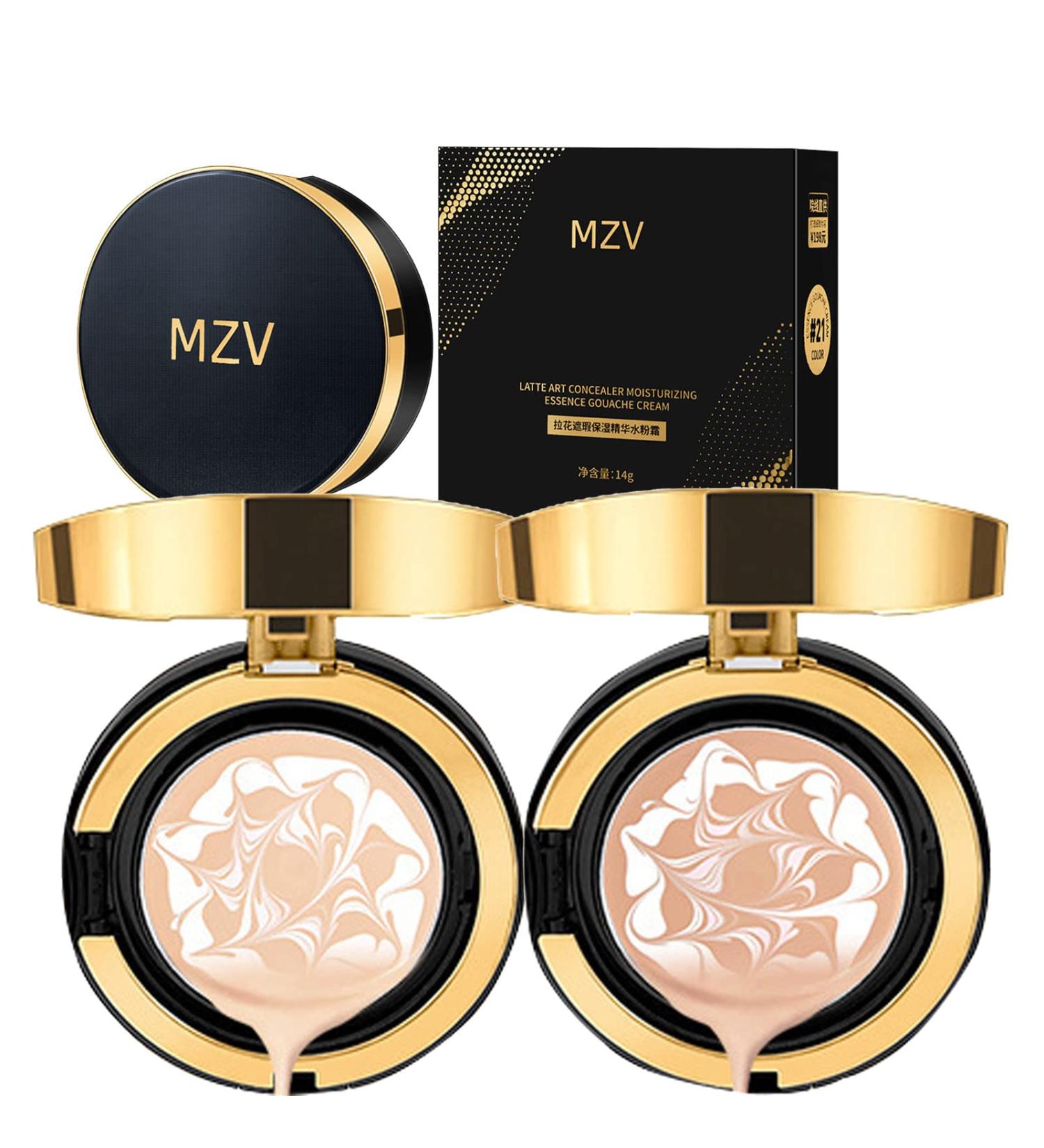 MZV Air Cushion BB Cream Waterproof Foundation - Tricolor Latte Concealer Cushion - Buy Online on GoSupps.com