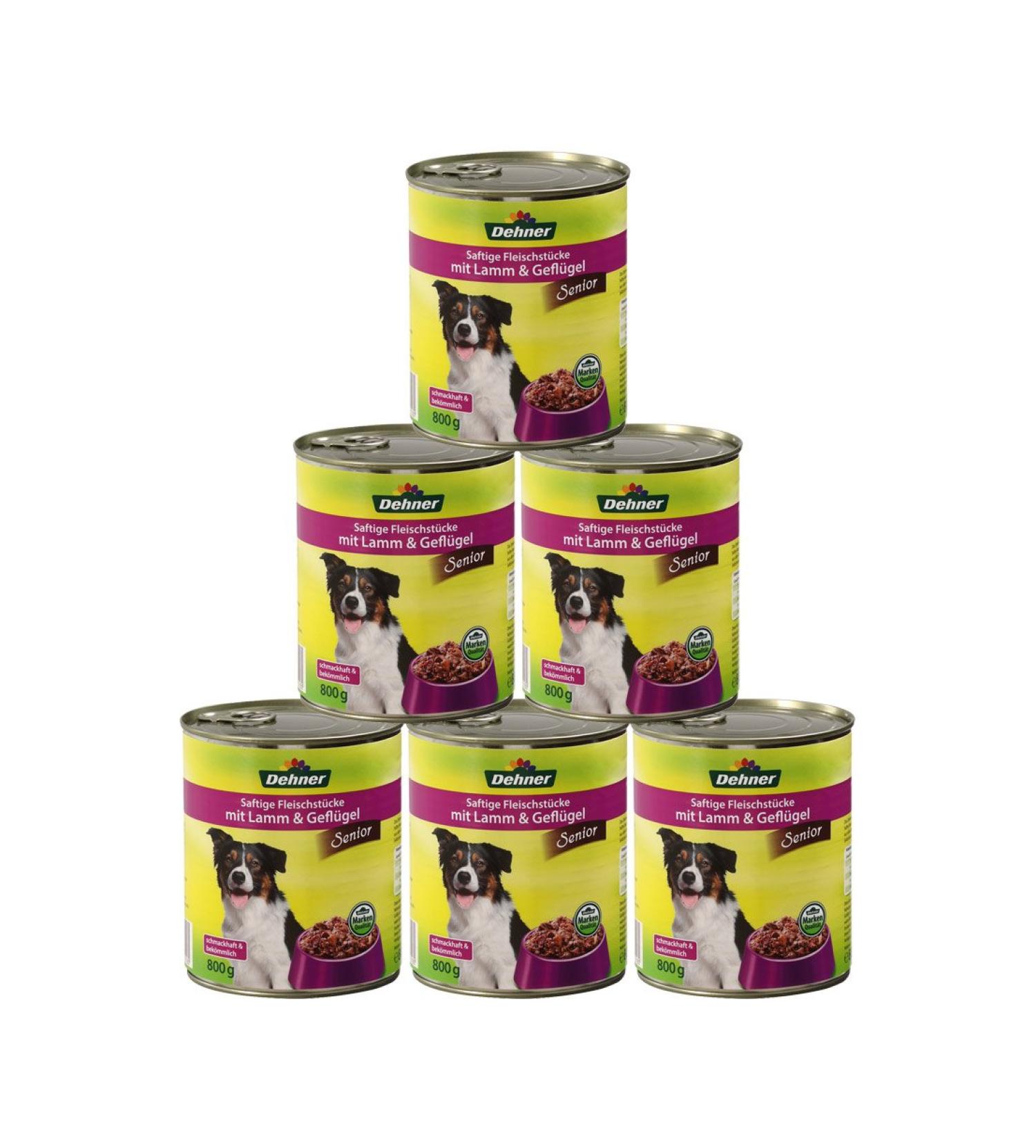 Buy Dehner Lieblinge Senior Dog Food - Lamb & Poultry (6 x 800g) | 4.8kg Premium Nutrition for Aging Dogs - International Shipping Available - Buy Online on GoSupps.com