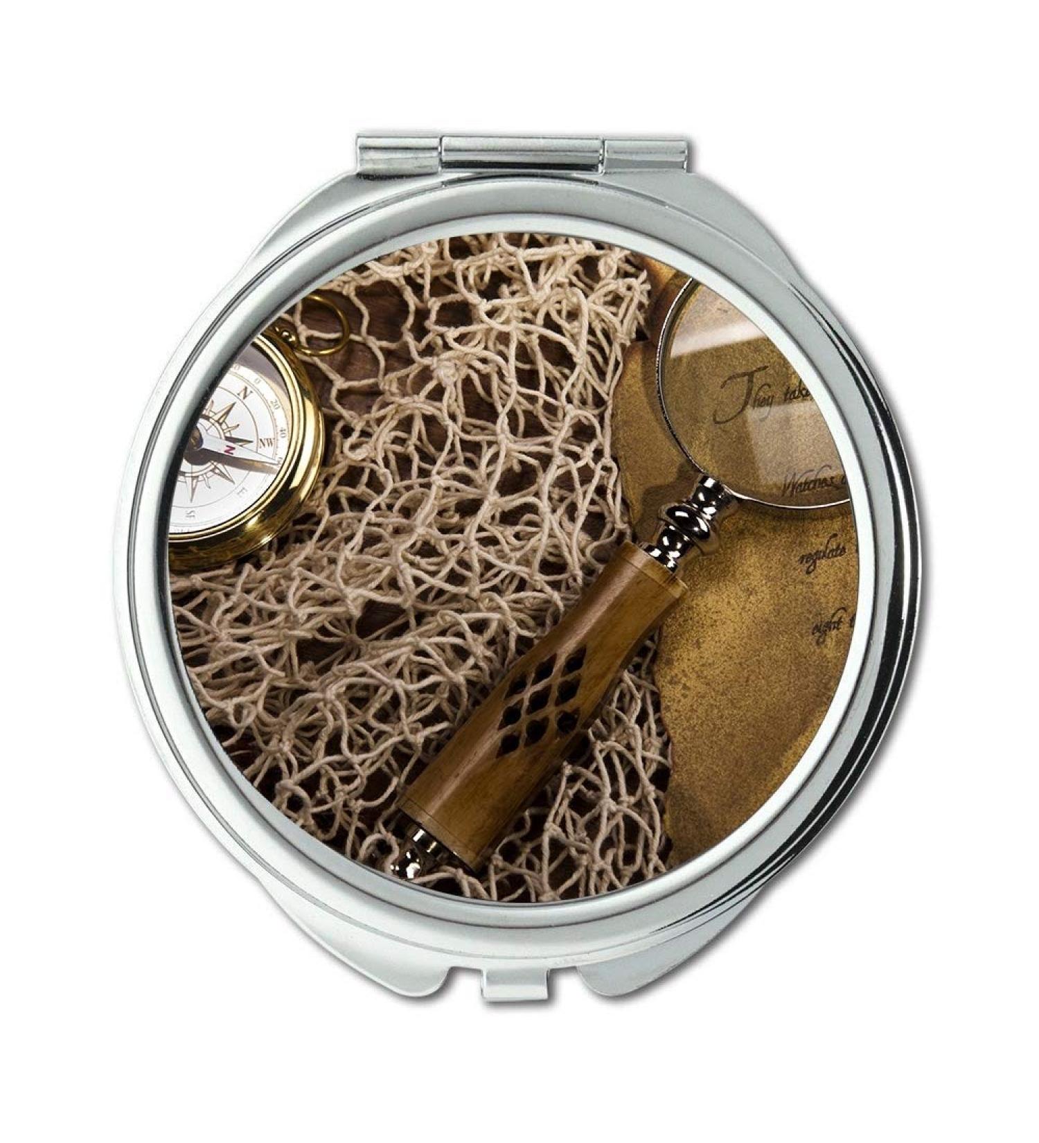 Mirror makeup mirror Map Wallpaper map new mexico Pocket Mirror portable mirror - Buy Online on GoSupps.com