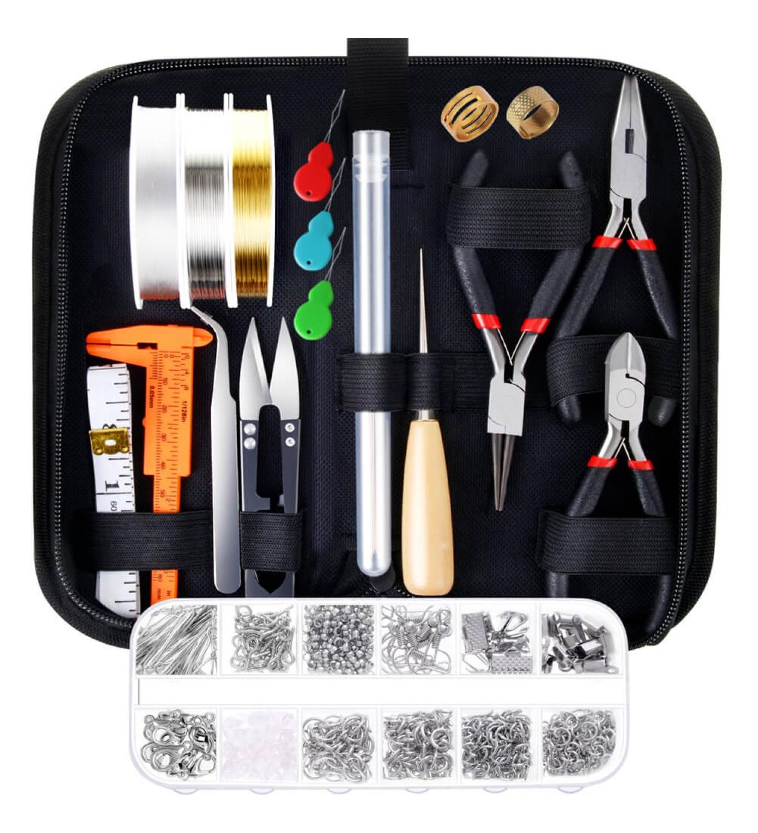 PAXCOO Jewelry Making Supplies Kit - Tools, Wires & Findings for Repair and Beading - Buy Online on GoSupps.com
