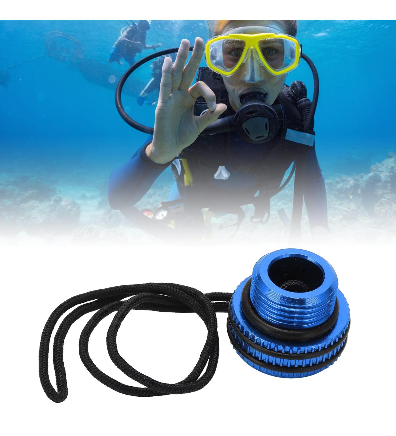 Nofaner Tank Valve Cover - Blue Scuba Diving Dust Plug Cap Protector - Buy Online on GoSupps.com