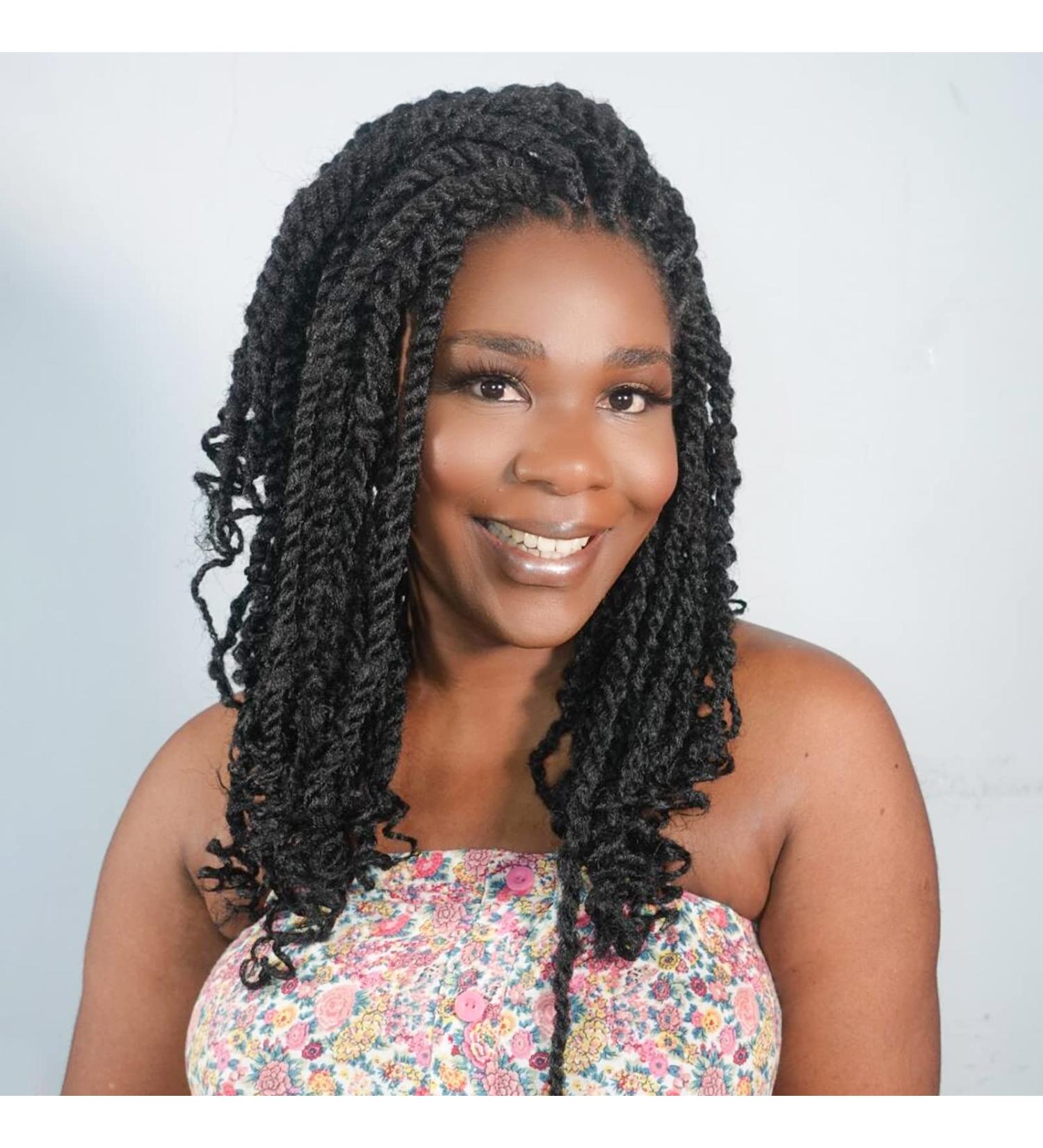 ToyoTress 14 Marley Hair Crochet Braids - 6 Pack Natural Black (1B) Afro Kinky Curly Synthetic Extensions - Buy Online on GoSupps.com