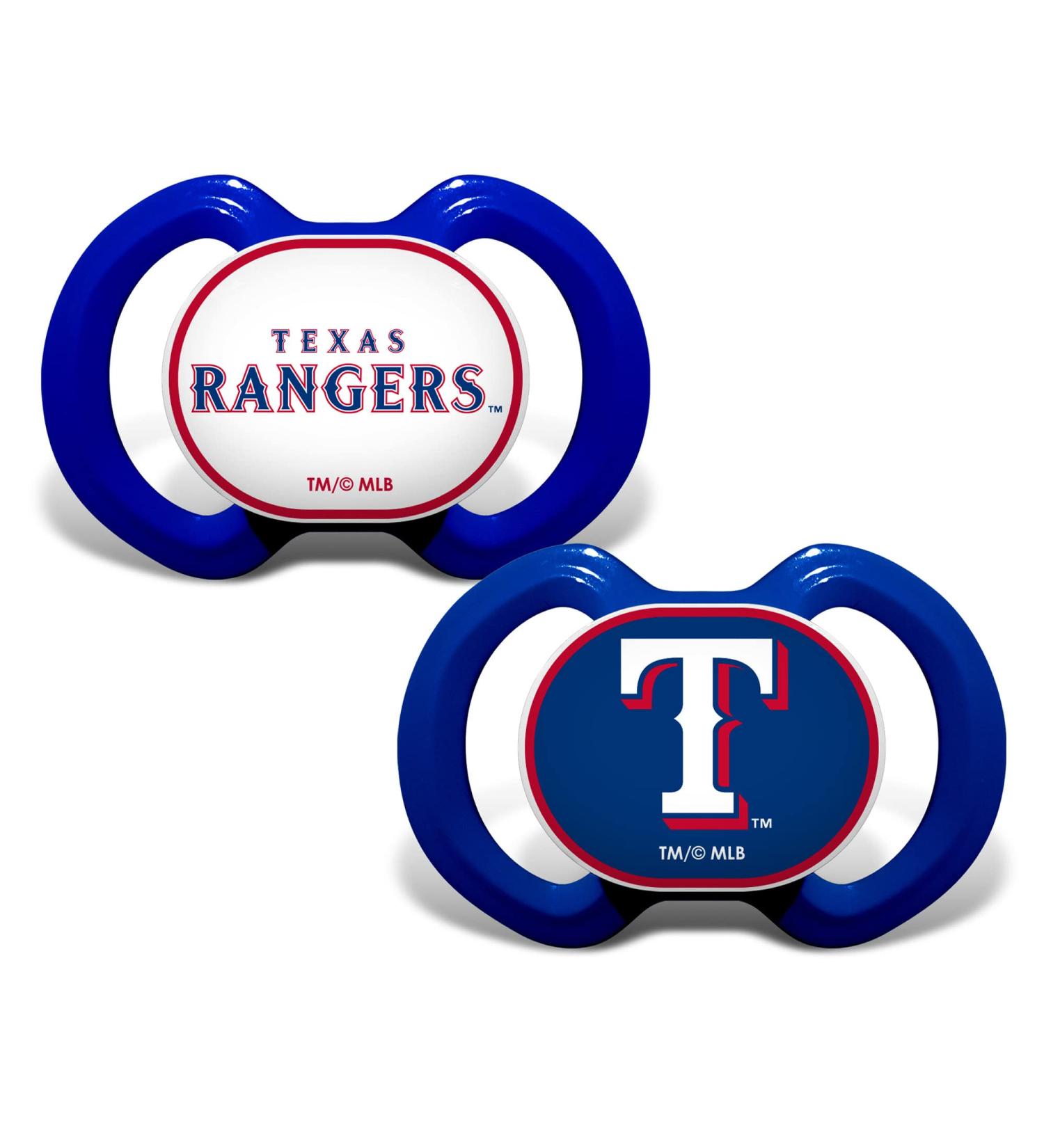 BabyFanatic Pacifier 2-Pack - MLB Texas Rangers - Officially Licensed League Gear