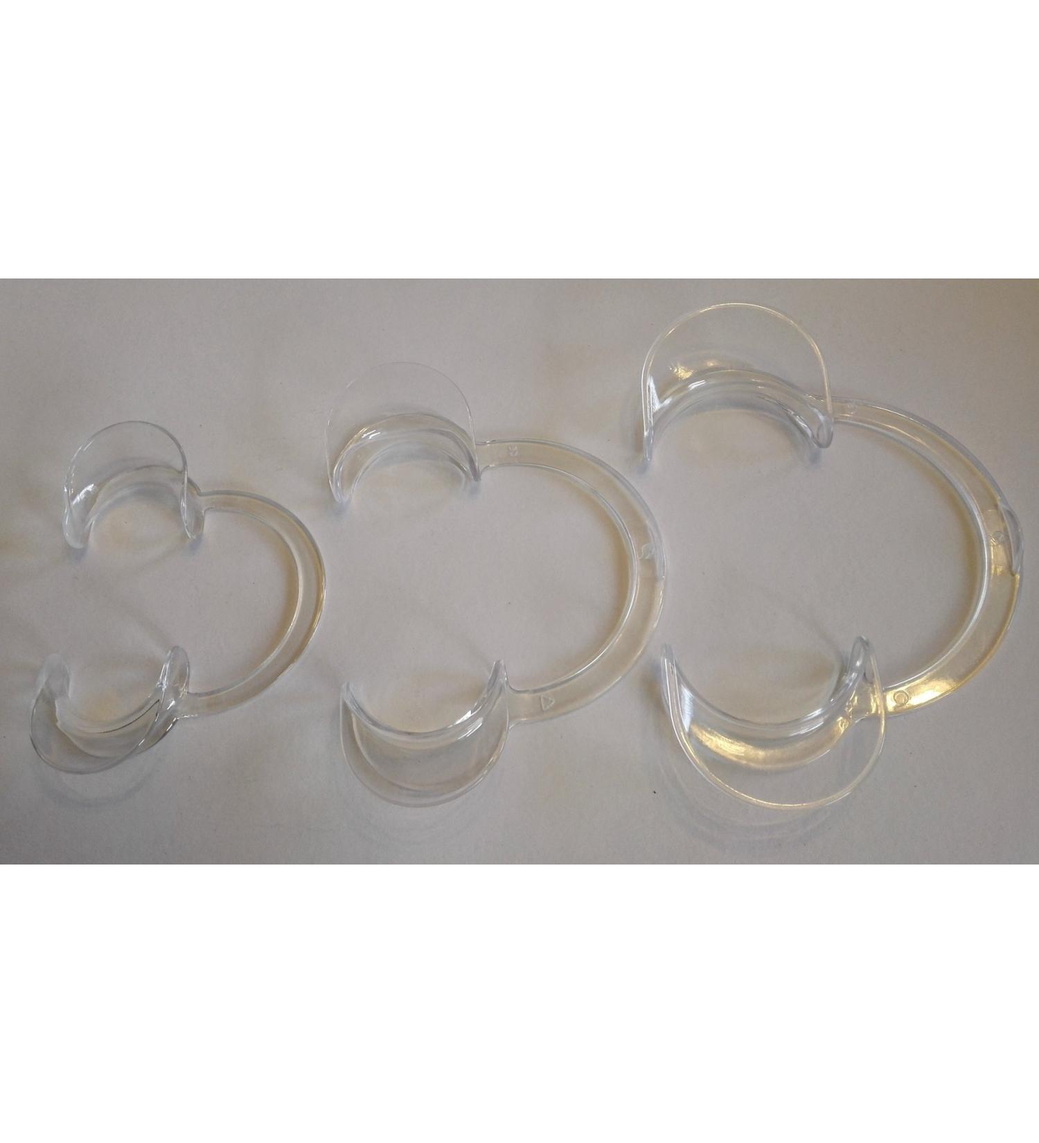 3xdental AutoClavable C Shape Teeth Whitening Lip and Cheek Retractor Mouth Opener Dental autoclavable C-shape teeth whitening lip and cheek retractor mouth opener LMS clear