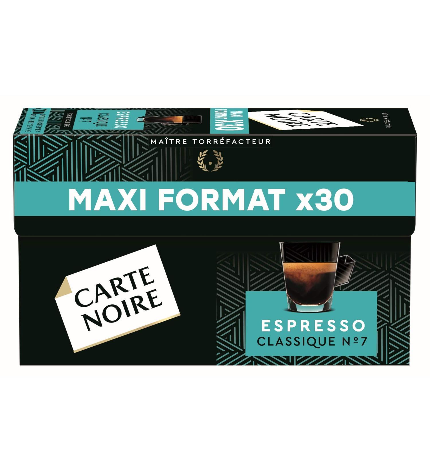 Carte Noire Caf Espresso Classique N 7 Nespresso Compatible Capsules Pack of 30 capsules - Buy Online on GoSupps.com