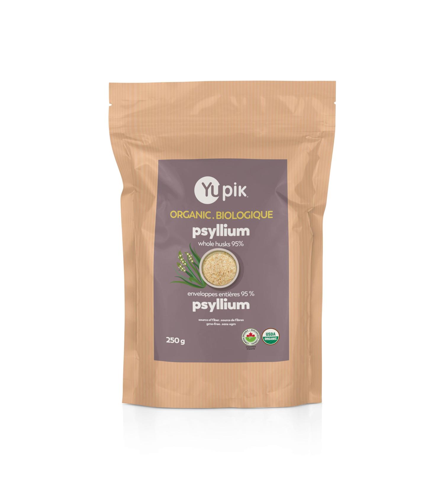 Yupik Organic Whole Husk Psyllium 95-percent Superfood 250 Gram 6 Count 1.5 kg