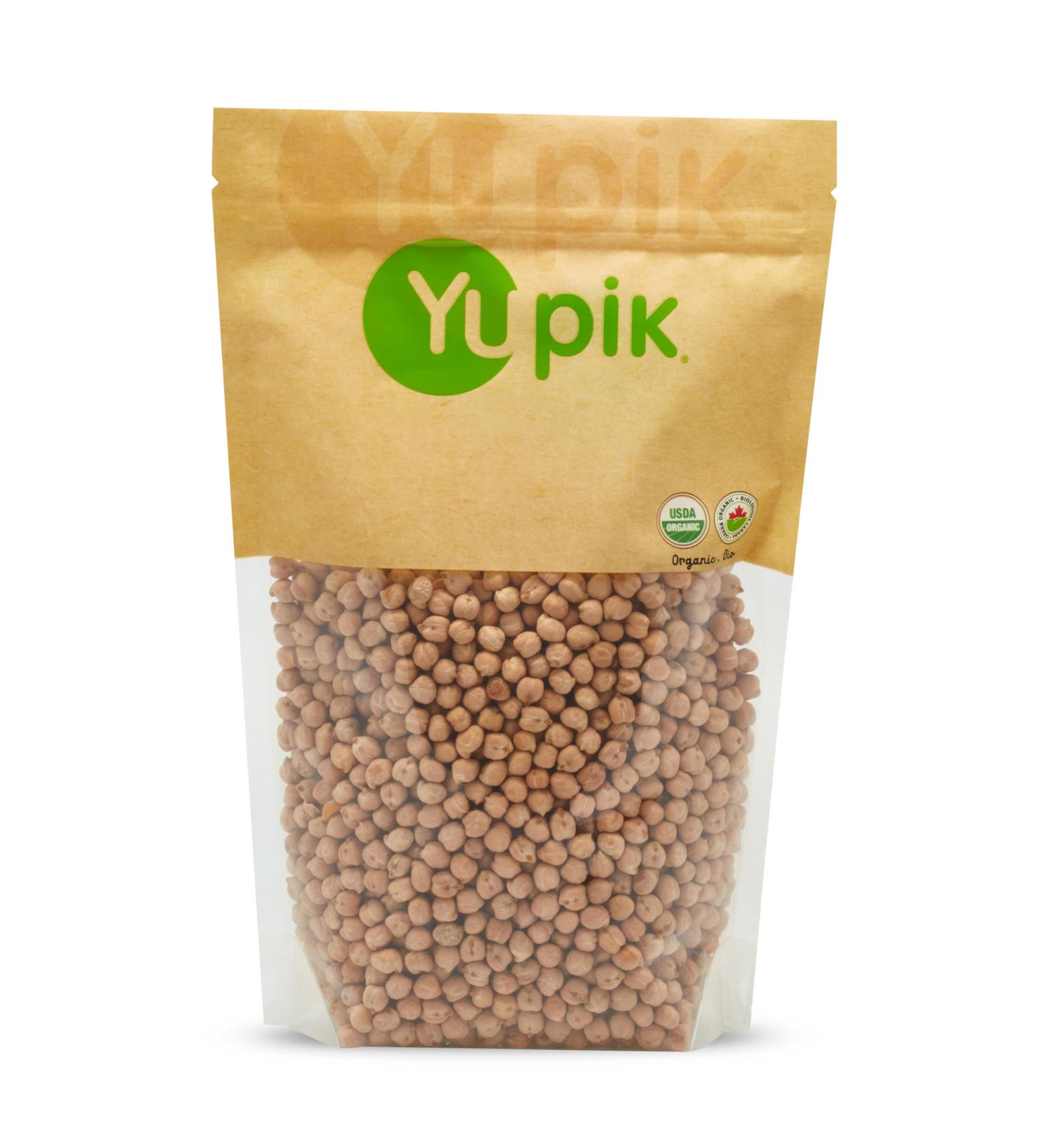 Yupik Organic Raw Chickpeas Non-GMO Vegan Gluten-Free 1Kg 1 kg (Pack of 1) - Buy Online on GoSupps.com