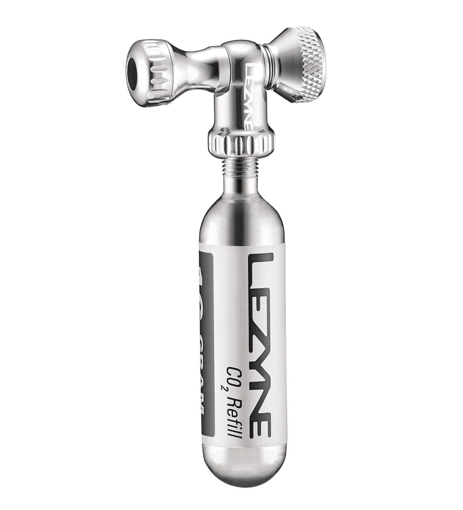 LEZYNE Control Drive Co2 Bicycle Pump Silver/Hi Gloss