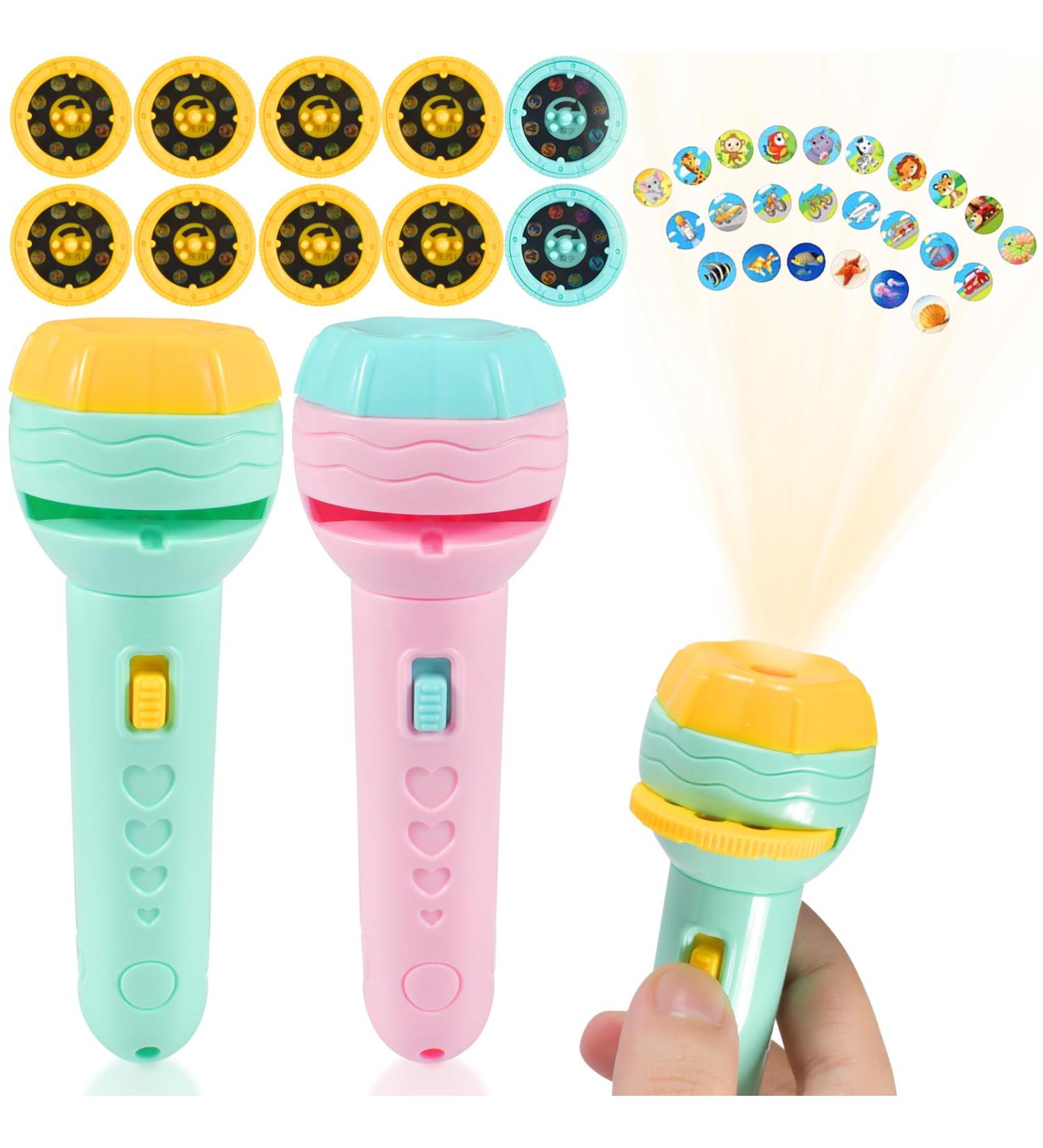Forhome Flashlight Projector for Children - 2-in-1 Projection Light Toy with 80 Animal Patterns - Perfect Gift for Boys & Girls - Buy Online on GoSupps.com