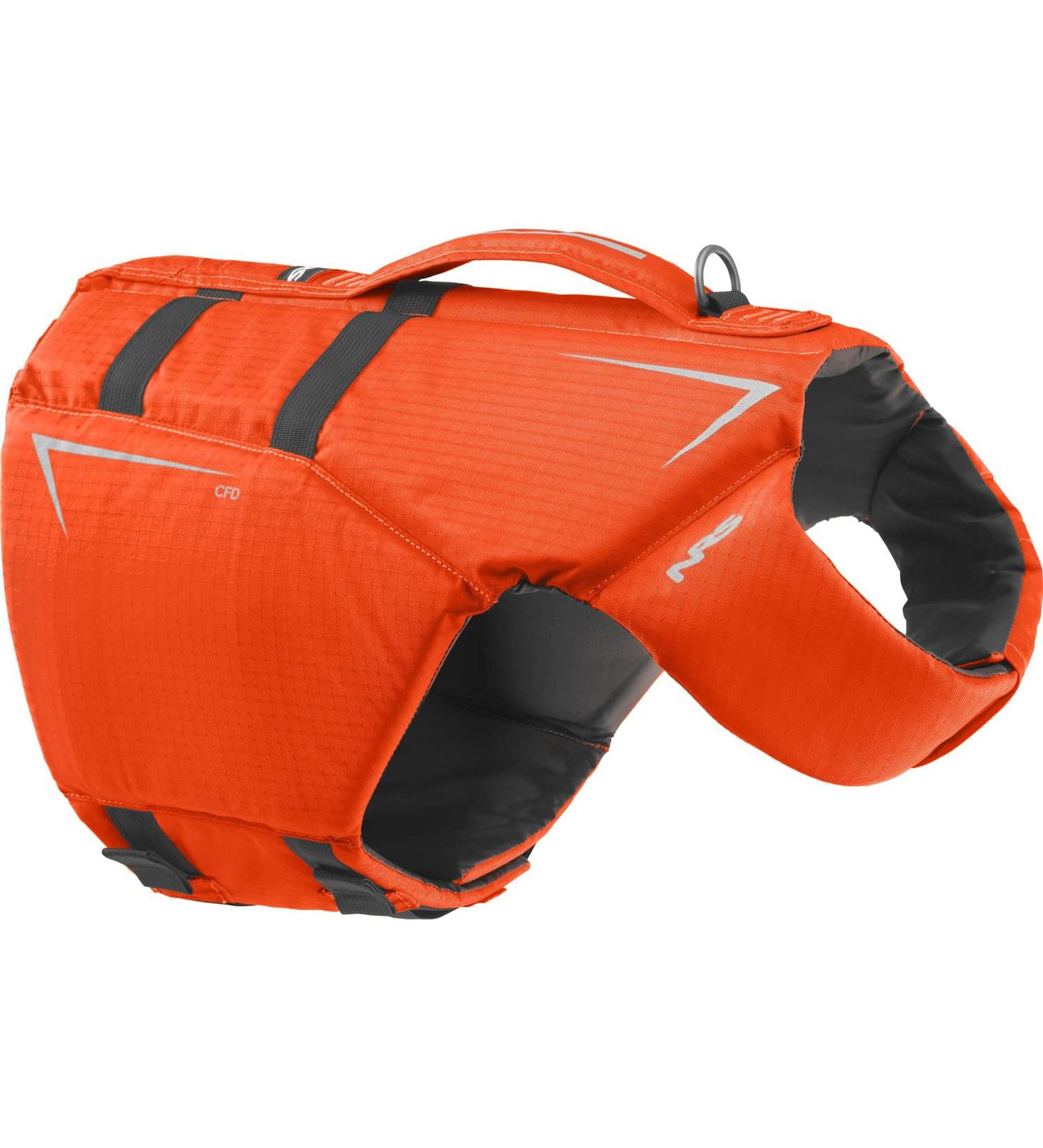 NRS CFD Dog Life Jacket - Orange-S | High Visibility Safety Vest for Dogs - Buy Online on GoSupps.com