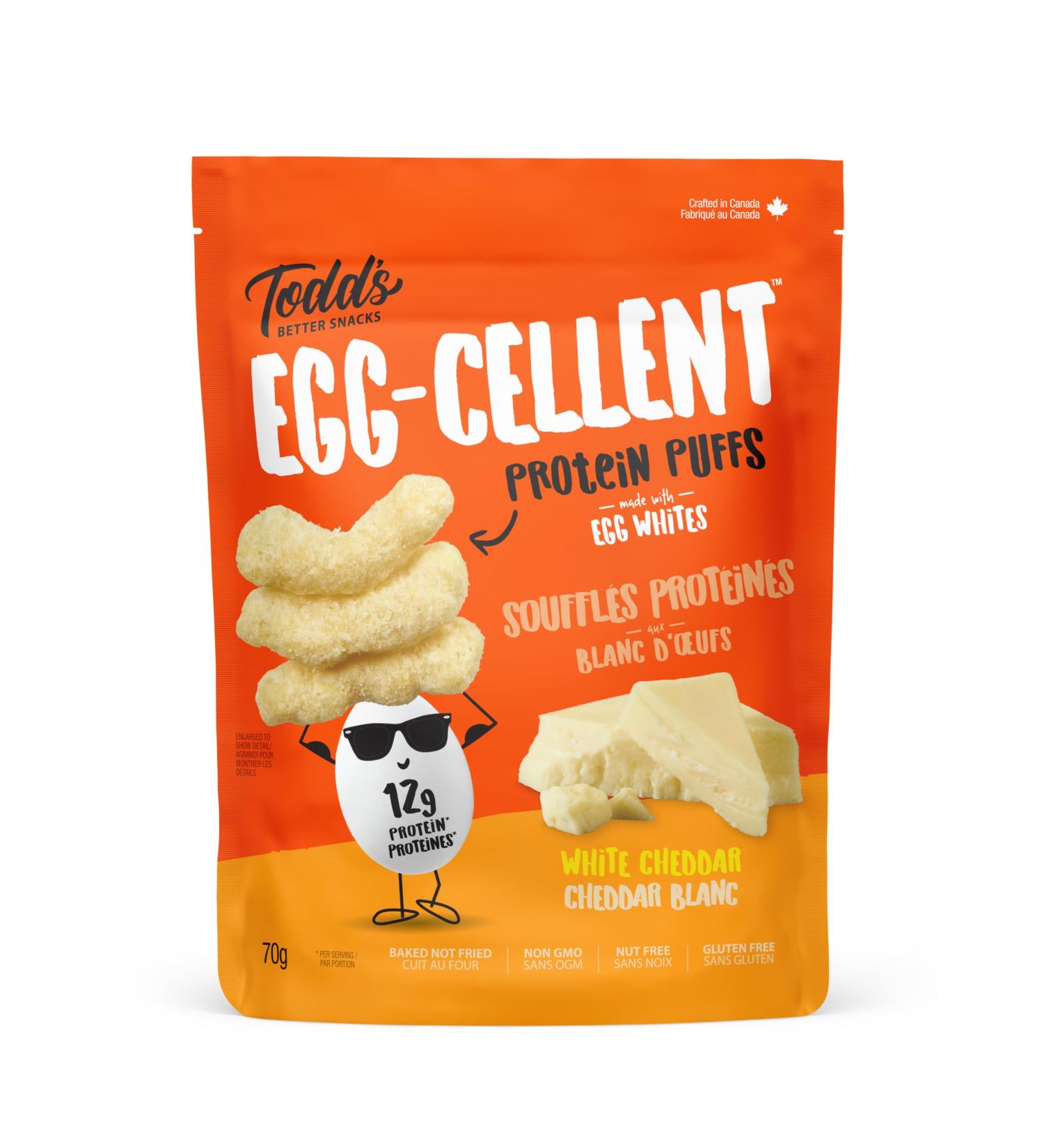TODD'S PROTEIN CRISPS White Cheddar 70 Grams - Buy Online on GoSupps.com