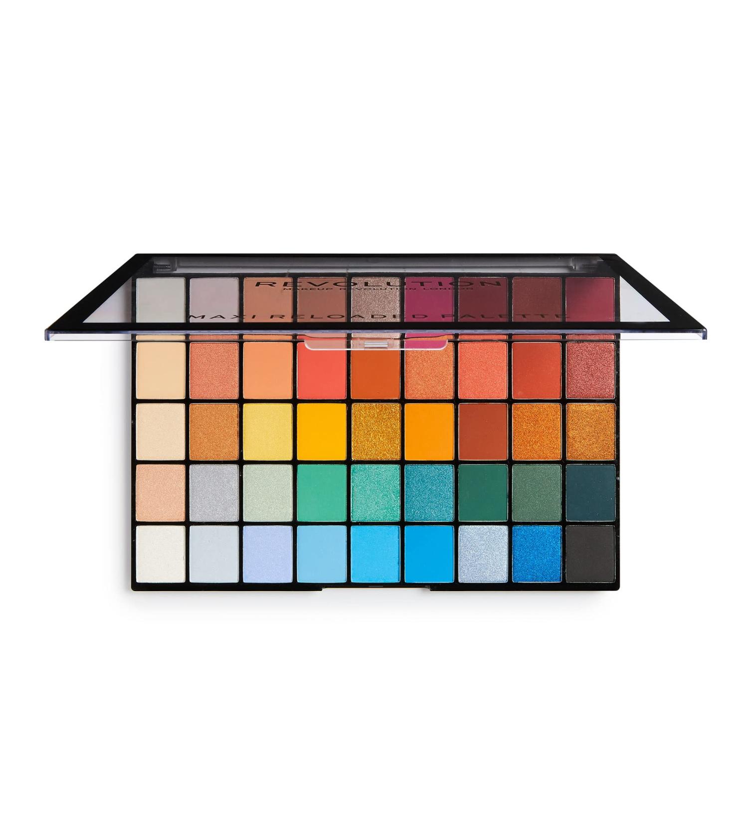 Makeup Revolution Maxi Reloaded Eyeshadow Palette - Big Shot 45 Shades Multicolor 60.8g | Shop Internationally - Buy Online on GoSupps.com