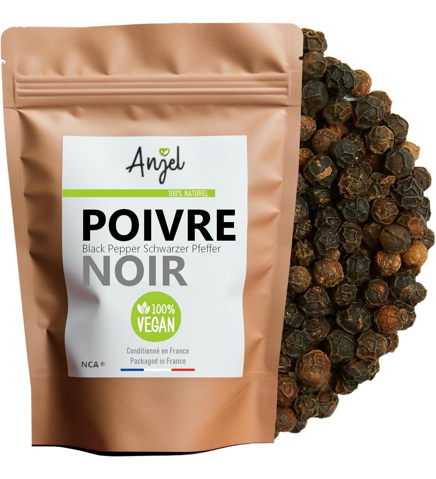 Poivre Noir de Madagascar 100% Naturel - Poivre Grains Entiers Poivre Go t Puissant - NCA (100) 100.0 Grammes - Buy Online on GoSupps.com
