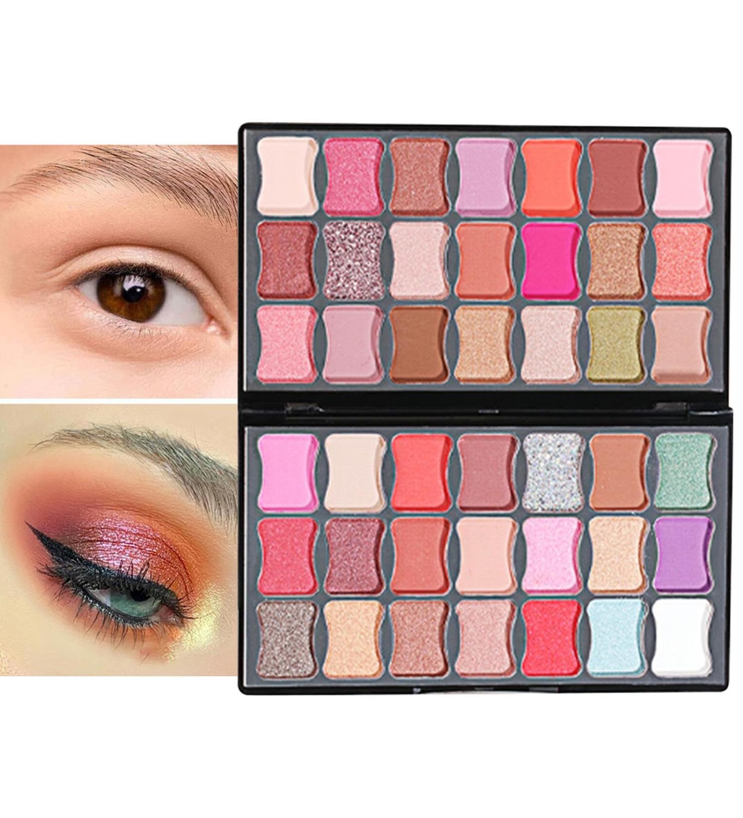 All Set Eyeshadow Palette 42 Colors Matte Shimmer Eyeshadow Pallet - Eye Shadow Highlighters Contour Blush Powder All In 1 Makeup Pallet 02 - Buy Online on GoSupps.com