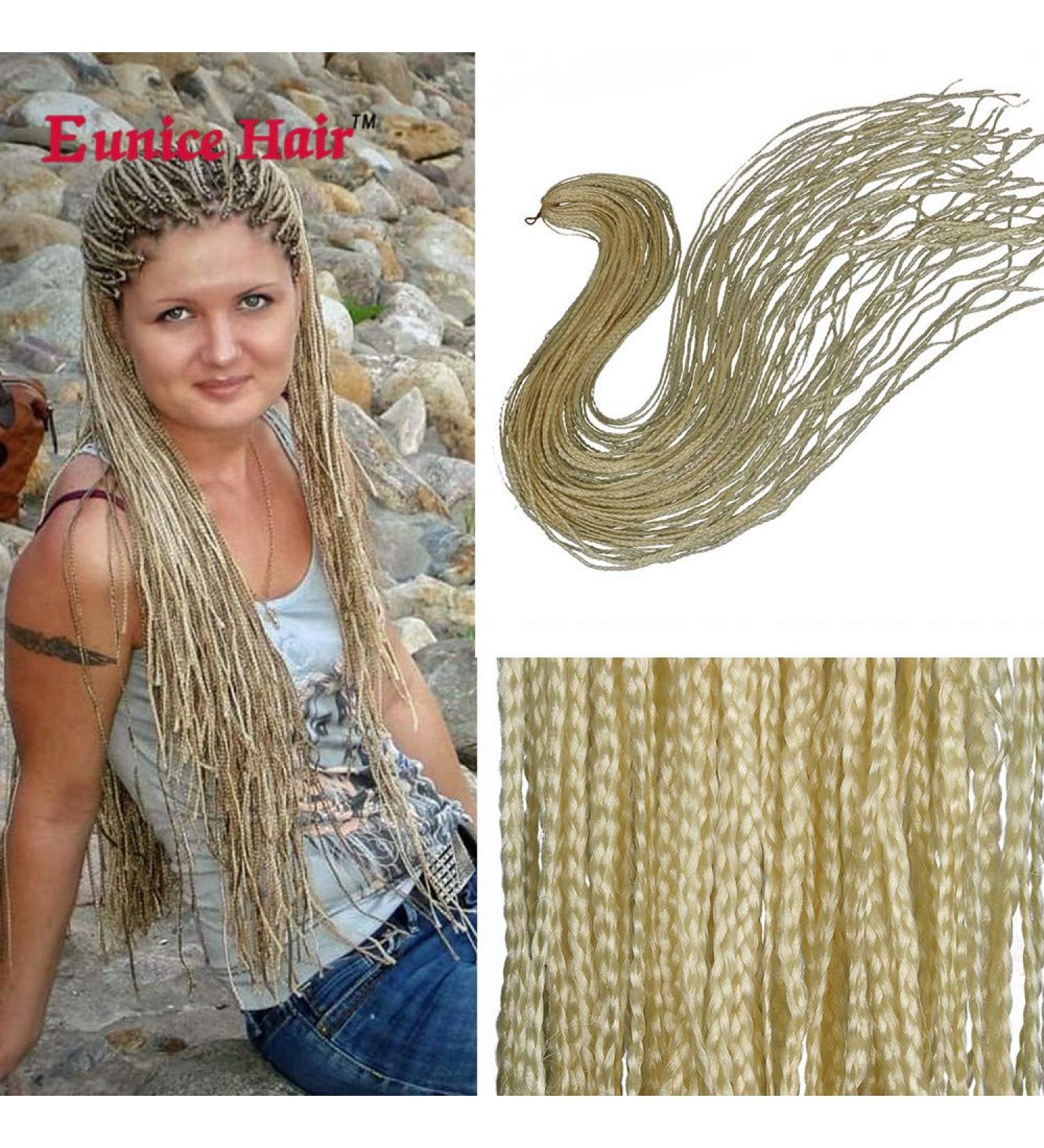 6 Packs Eunice Hair Synthetic Crochet Braids - 28 Box Braids & Soft Twists (613) | Best Hair Extensions for Gorgeous Styles - Buy Online on GoSupps.com