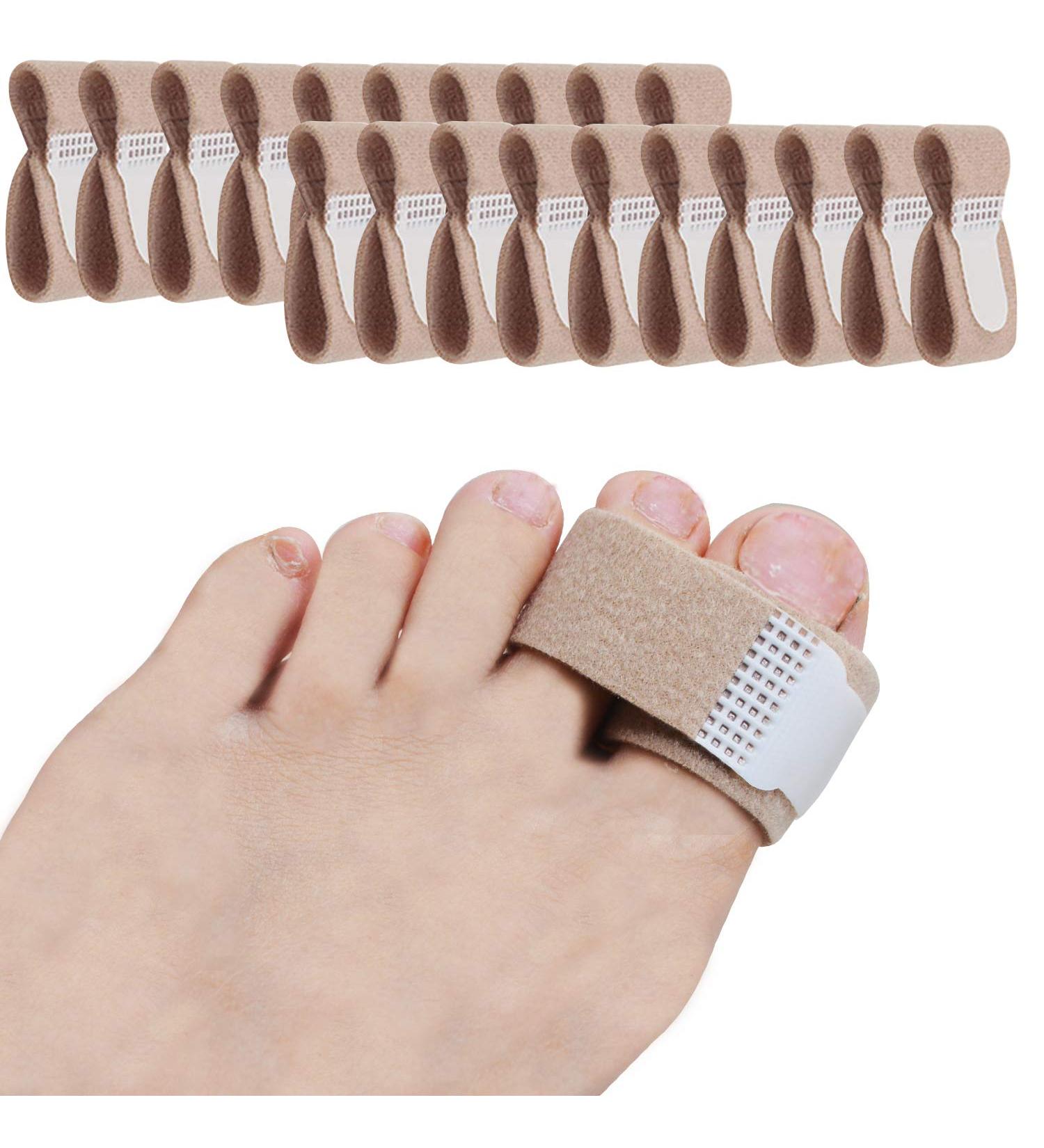 20-Piece Broken Toe Wraps Cushioned Bandages - L Size - Buy Online on GoSupps.com