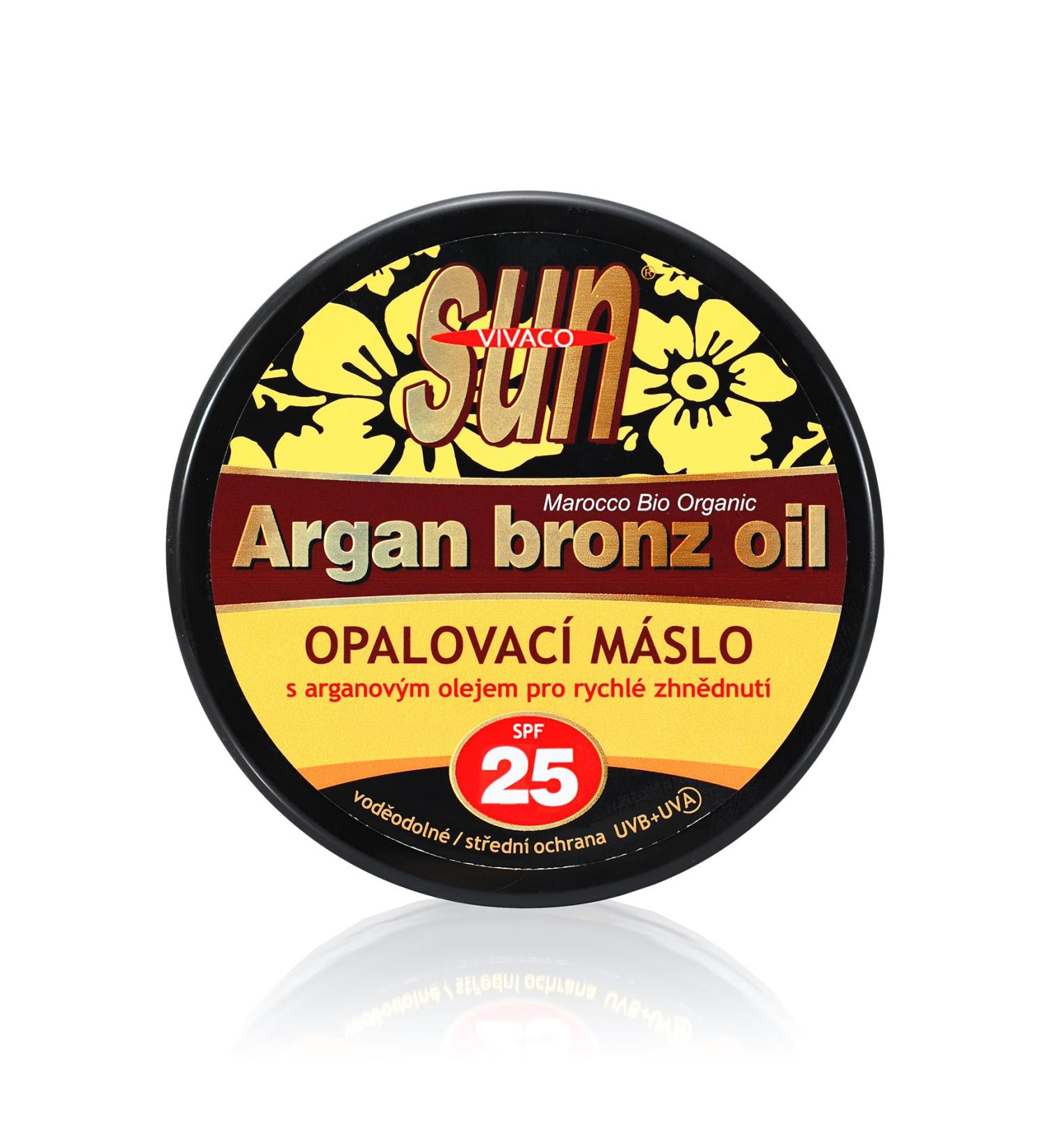 Buy Vivaco Sun Argan Bronzing Oil & Suntan Butter SPF 25 - Nourishing SPF Protection for Radiant Skin Worldwide - Buy Online on GoSupps.com