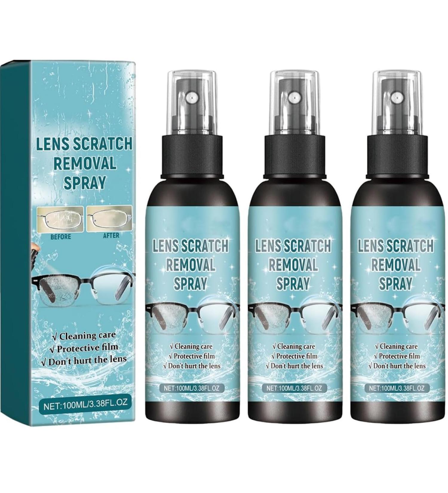 Lens Scratch Removal Spray Eye Glass Cleaners Spray Scratch Remover for Eyeglasses Scratch Repair for Eyeglasses Eyeglass Cleaning Tools for Lenses Screens (3) - Buy Online on GoSupps.com