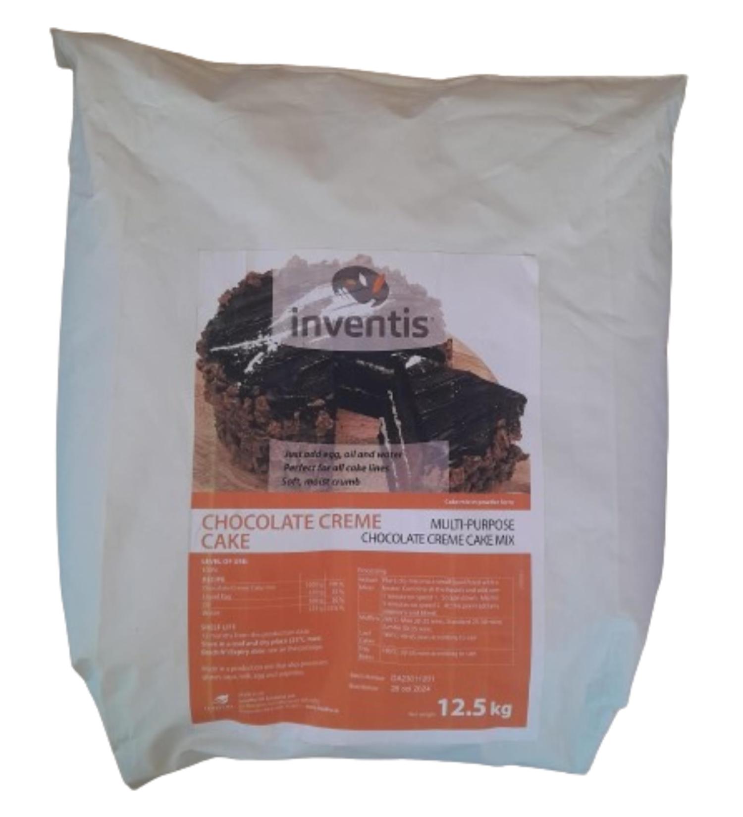 Inventis Chocolate Creme Cake Mix 12.5Kg Multi Purpose Easy to Prepare Premix - Buy Online on GoSupps.com
