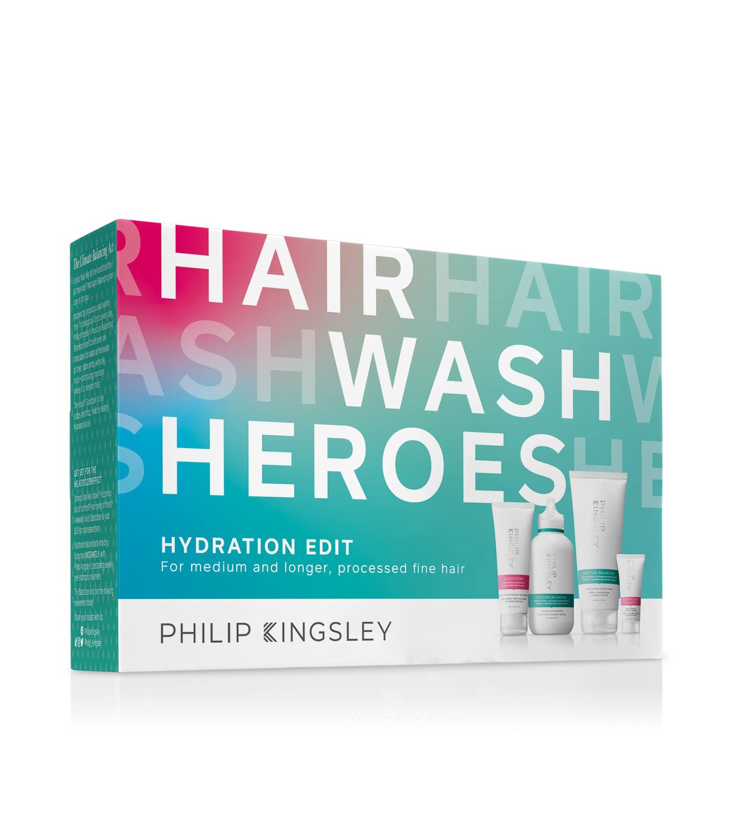 Philip Kingsley Hair Wash Heroes - Hydrating Shampoo Conditioner & Deep Mask Set for Dry Combination Hair | International Shipping Available - Buy Online on GoSupps.com