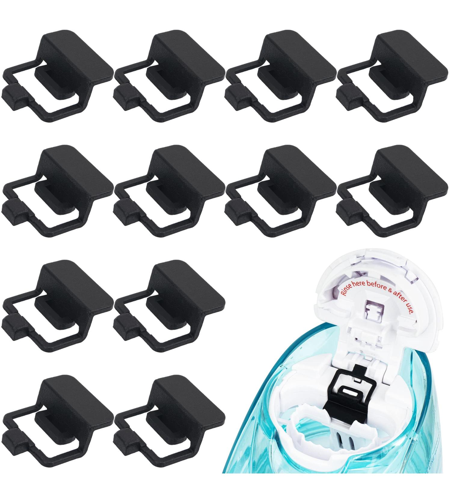 AMIE 12-Pack Silicone Refills Pods for Navage Salt Water Nasal Care - Compatible Replacement Accessories, Save Salt Clips - Black Set - Buy Online on GoSupps.com