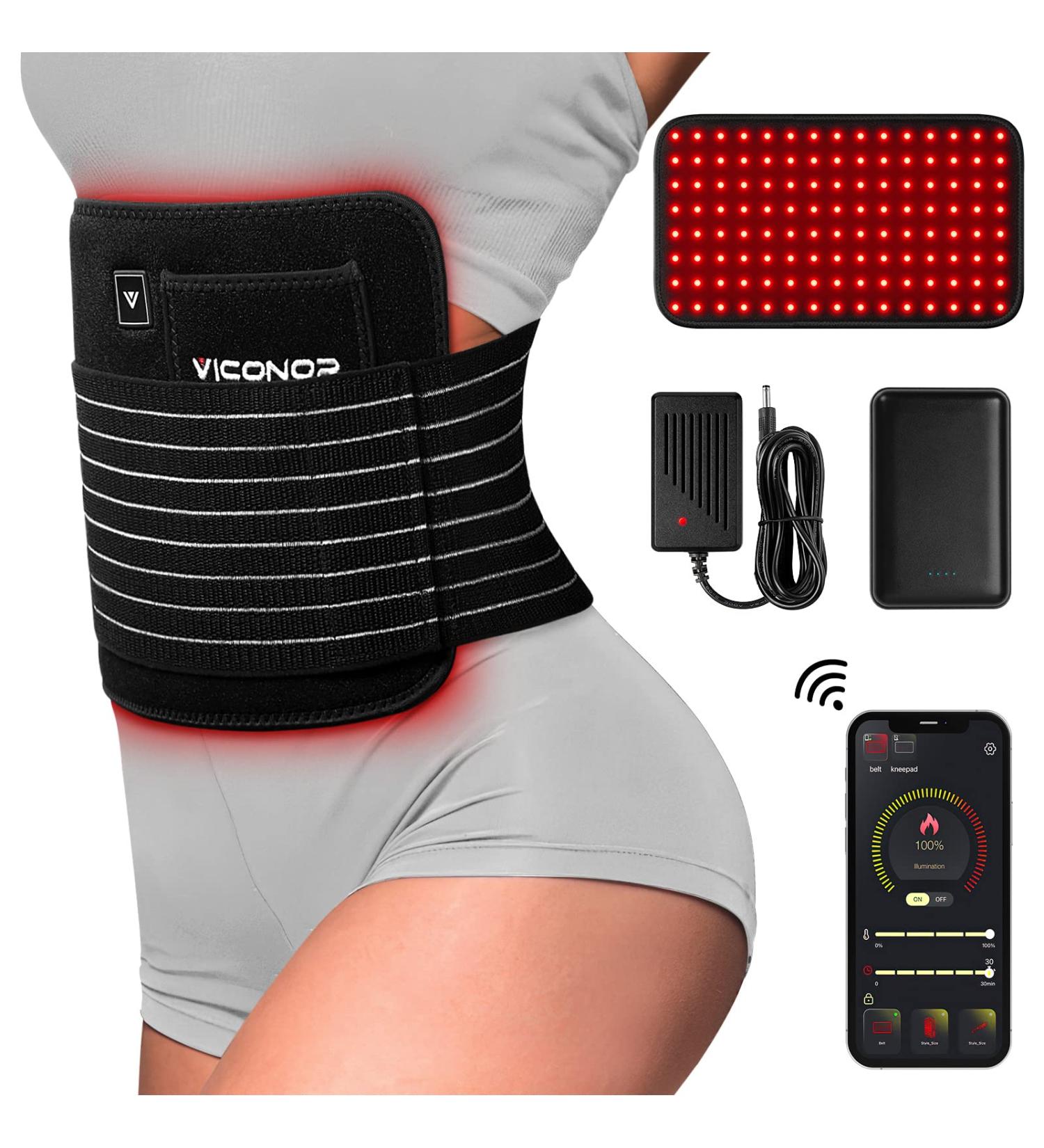 Red Light Therapy Belt for Body Pain Relief - Near Infrared Light Device with APP Control - Fade Wrinkles, Ease Inflammation, and Speed Healing - Women's Best Gift - Buy Online on GoSupps.com