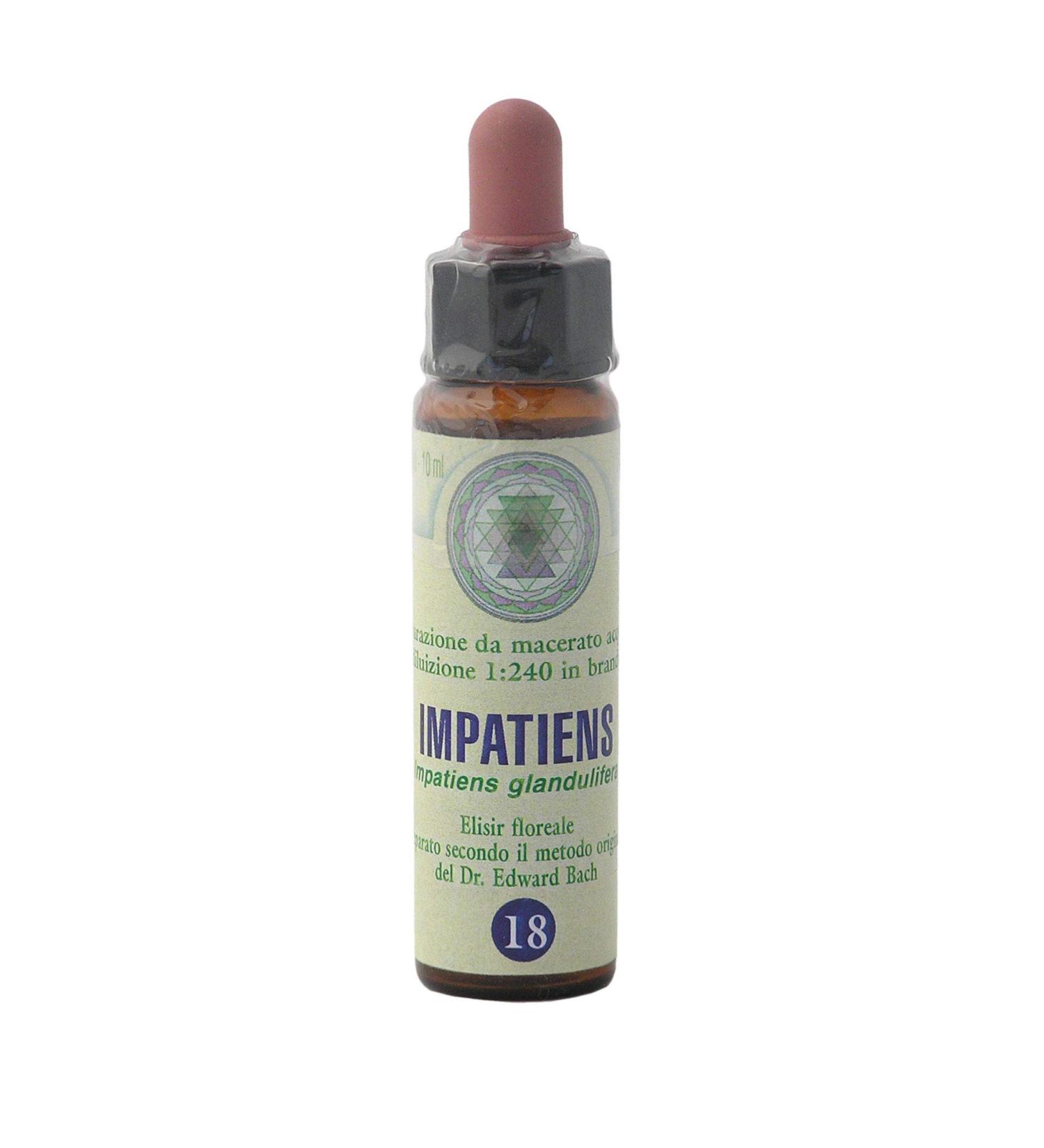 Impatiens n 18 Fleur de Bach farmaflor 1 Flacon Comtpe Gouttes 10ml - Made in Italy - Buy Online on GoSupps.com