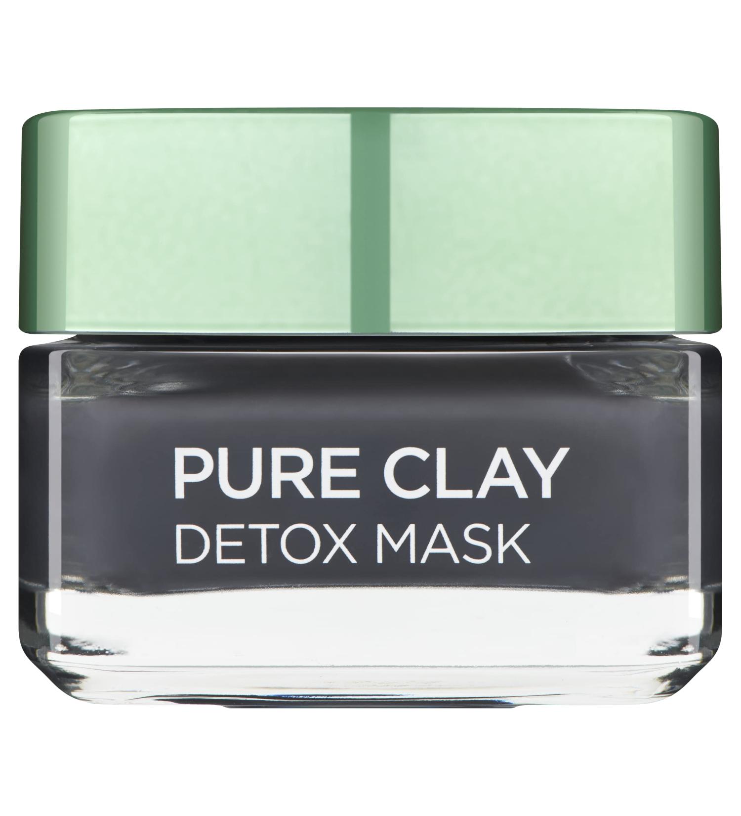 L'Oreal Paris Black Charcoal Detox Face Mask 50ml - Deep Cleansing Skin Care for All Skin Types - Buy Online on GoSupps.com