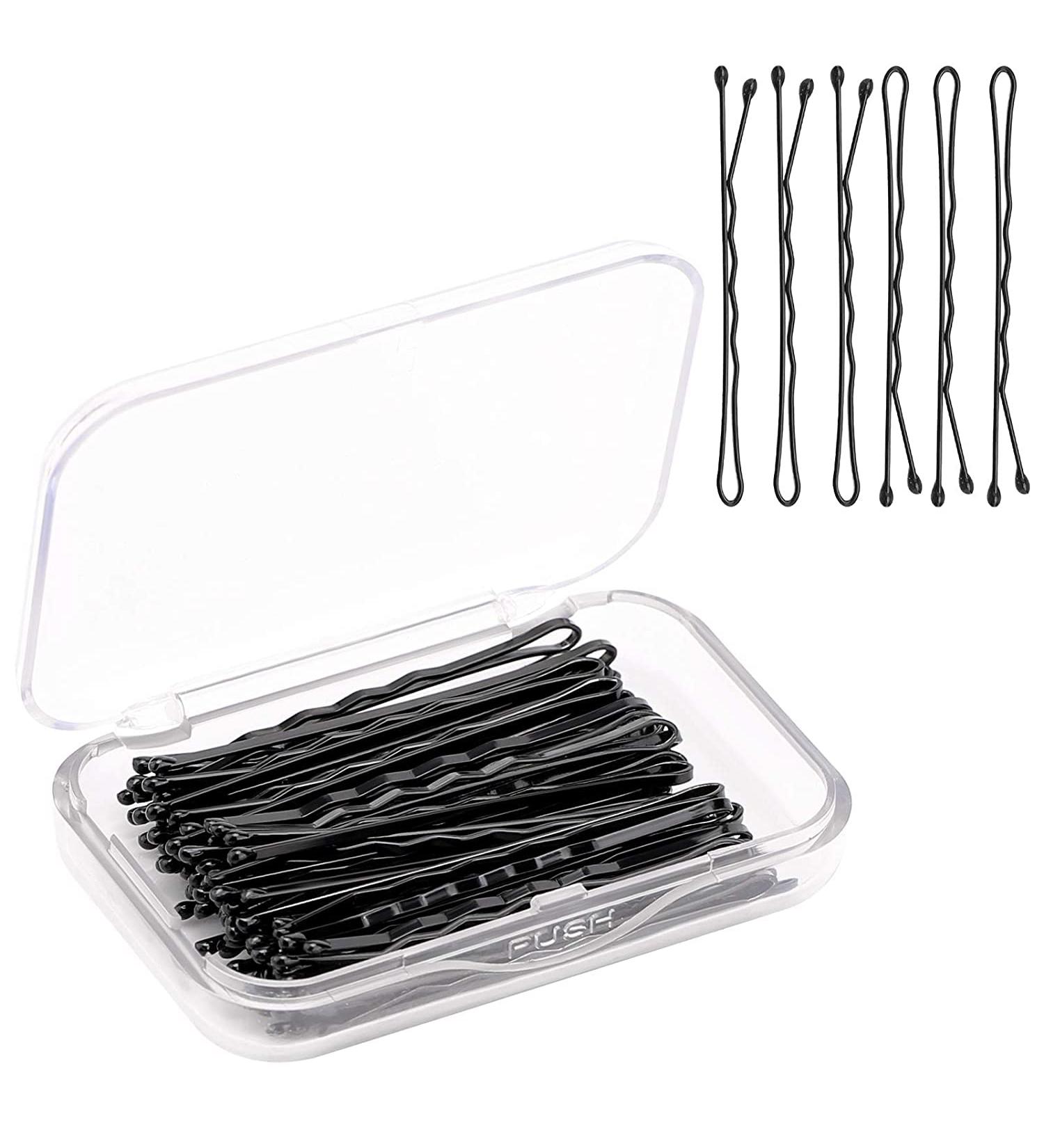 AIEX 50pcs Hair Pins & Clips - Secure Hold Hair Barrettes for Women & Girls - Perfect for Hair Salon (Black) - Buy Online on GoSupps.com