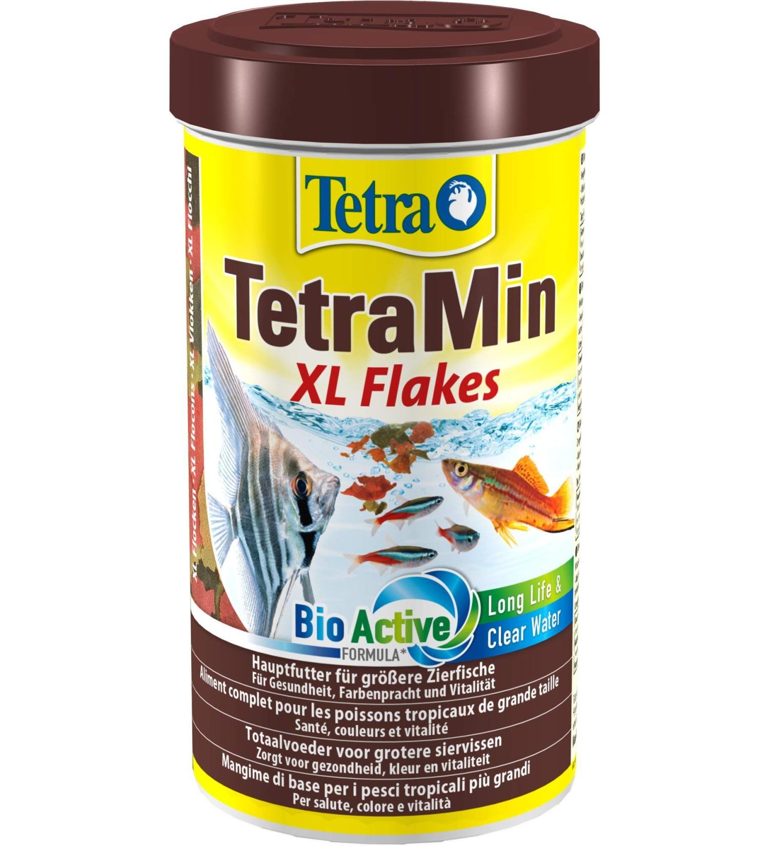 Tetramin XL Flakes - Premium Fishing Feed for Larger Decorative Fish | Balanced Nutrition & Clear Water | 500 ml Can - Buy Online on GoSupps.com