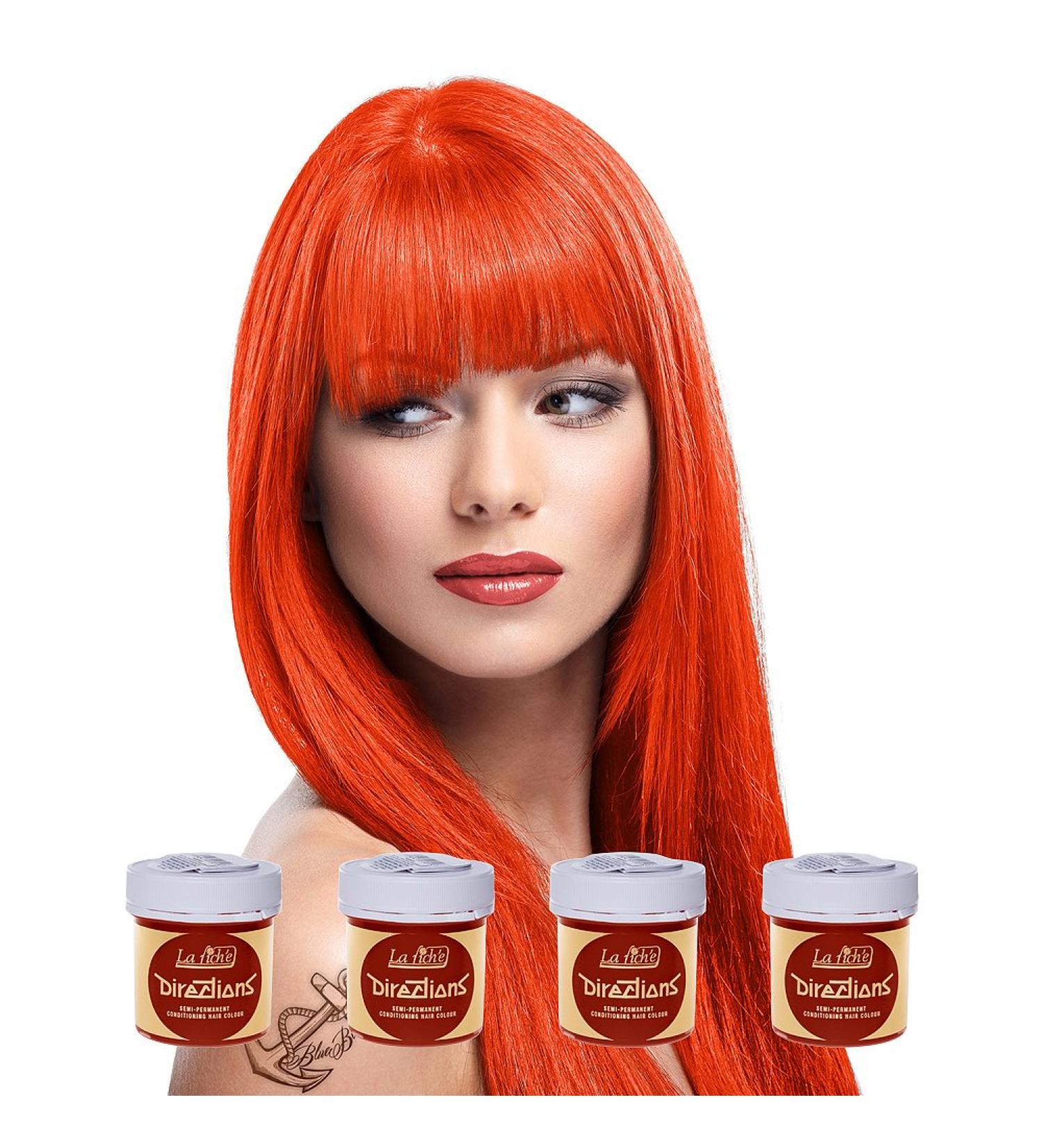 La Riche Directions - Set of 4 Semi-Permanent Hair Colour - 88ml Jars - Buy Online on GoSupps.com