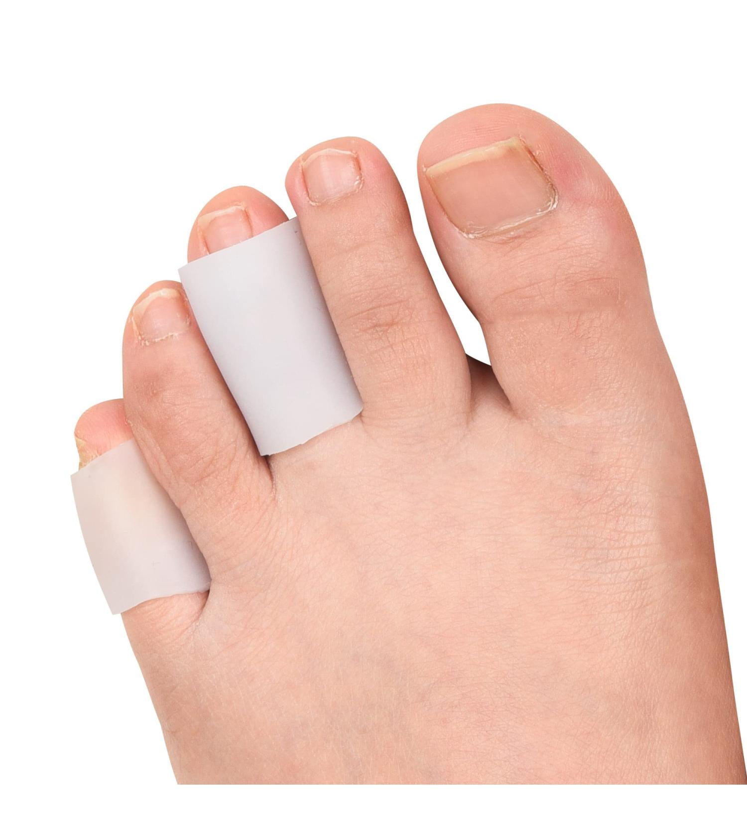 DYKOOK Gel Toe Sleeve - 10 Pcs Silicone Tubes for Blister, Callus, Corn, and Toe Rubbing Treatment - Toe Protector for Men and Women - Buy Online on GoSupps.com