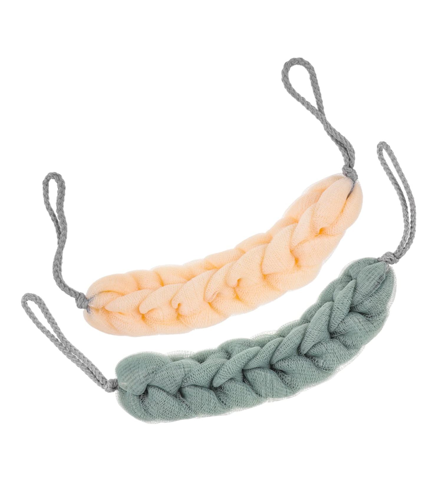 NOLITOY 2pcs Portable Bath Balls - Exfoliating Shower Loofah & Body Scrubber - Comfortable Cleaning Sponges for Adults - Buy Online on GoSupps.com