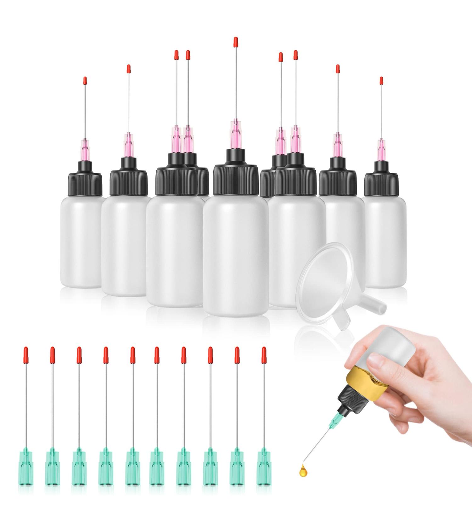 10 Pcs Needle Oiler 1 OZ LDPE Medical Grade Precision Gun Oil Bottle with 1.5 Inch Stainless Needle Tip - Ideal for Gun Oil, Knife Hinges, Glue - 10 Pcs-18G/21G - Buy Online on GoSupps.com