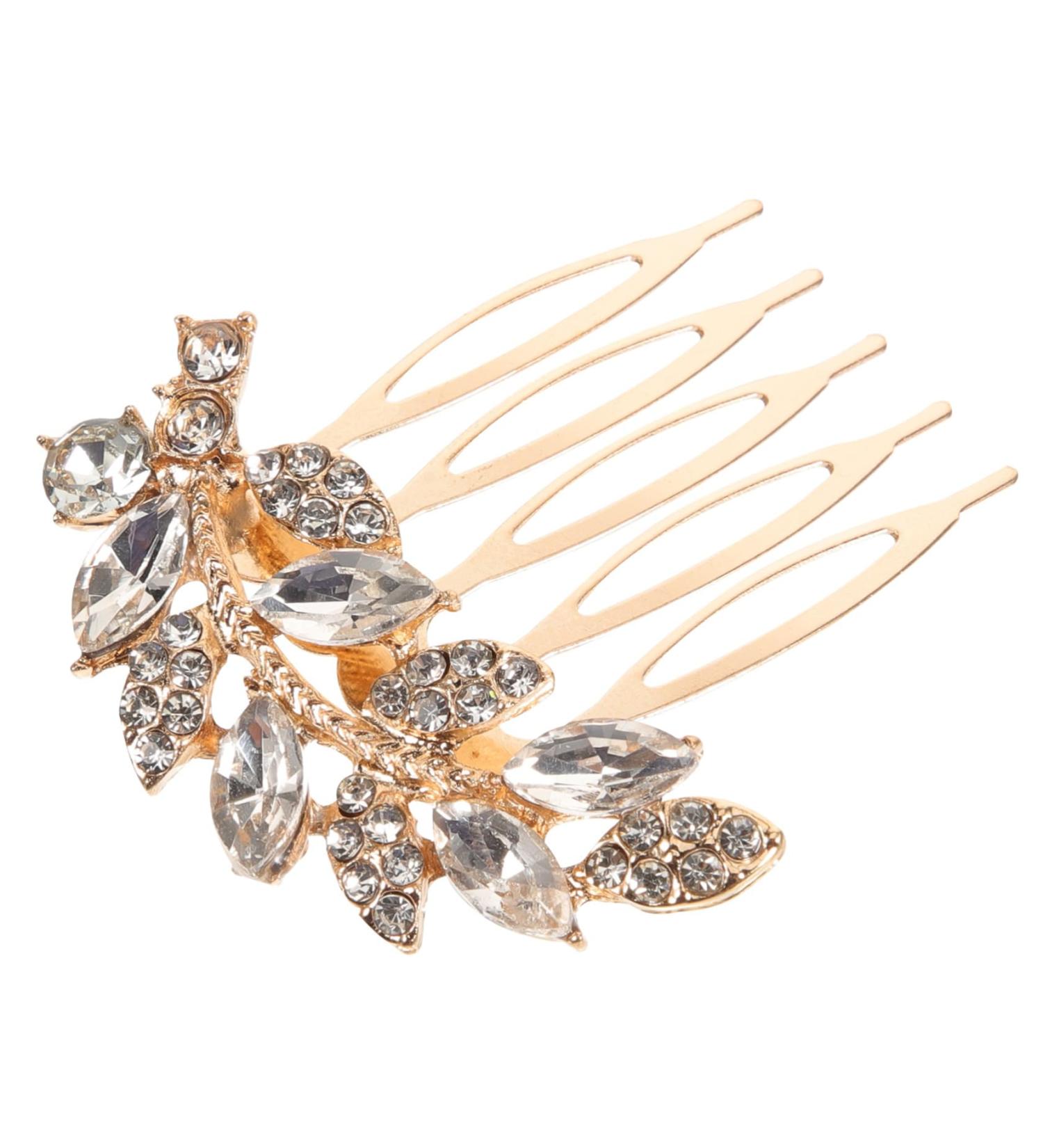 MAGICLULU hair comb bride hair side comb rhinestones Miss rhinestone hair comb bride issue card wedding eyebrow brush mini bangs comb hair accessories bride rhinestone hair comb - Buy Online on GoSupps.com