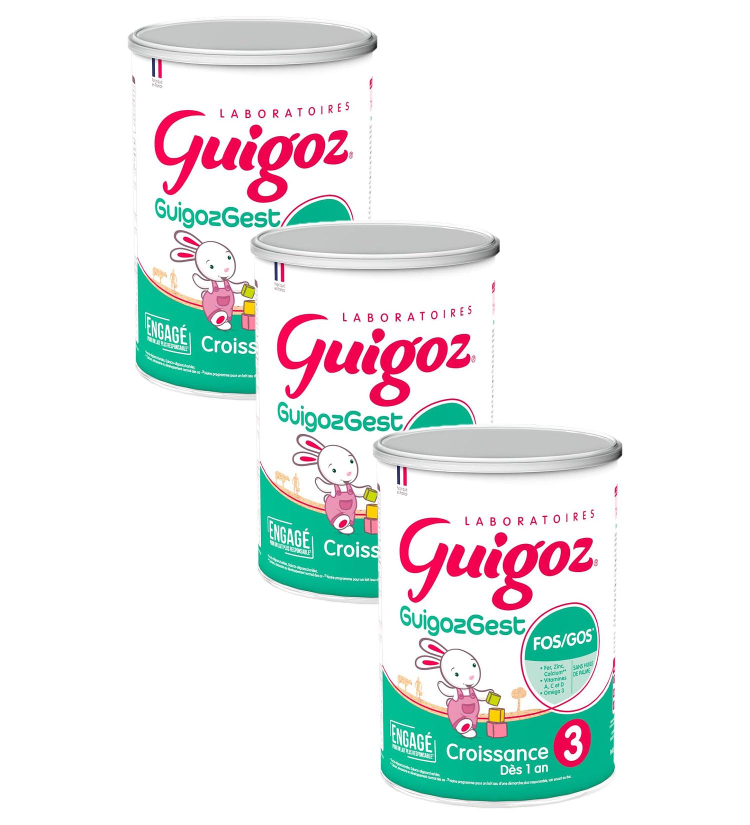 GUIGOZ GUIGOZGest 3 Lait de croissance en poudre de 1 3 ans - Bo te de 800g (Lot de 3) 800 g (Lot de 3) - Buy Online on GoSupps.com