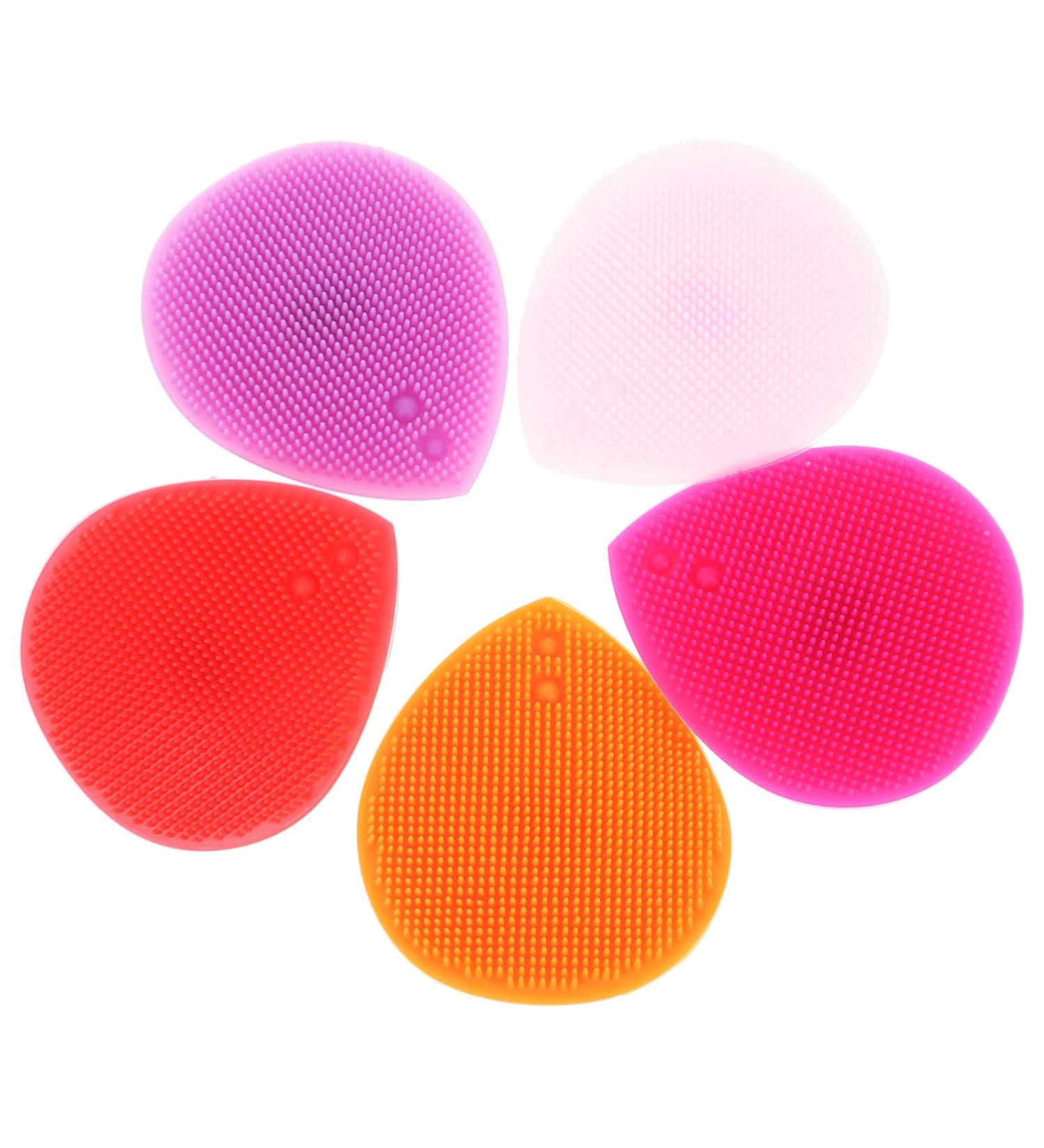 Collbath 5-Piece Heart-Shaped Bathing Brush Set for Kids | Multifunctional Silicone Hairbrush & Facial Cleansing Massager | Ideal for Bathing & Massage - Buy Online on GoSupps.com