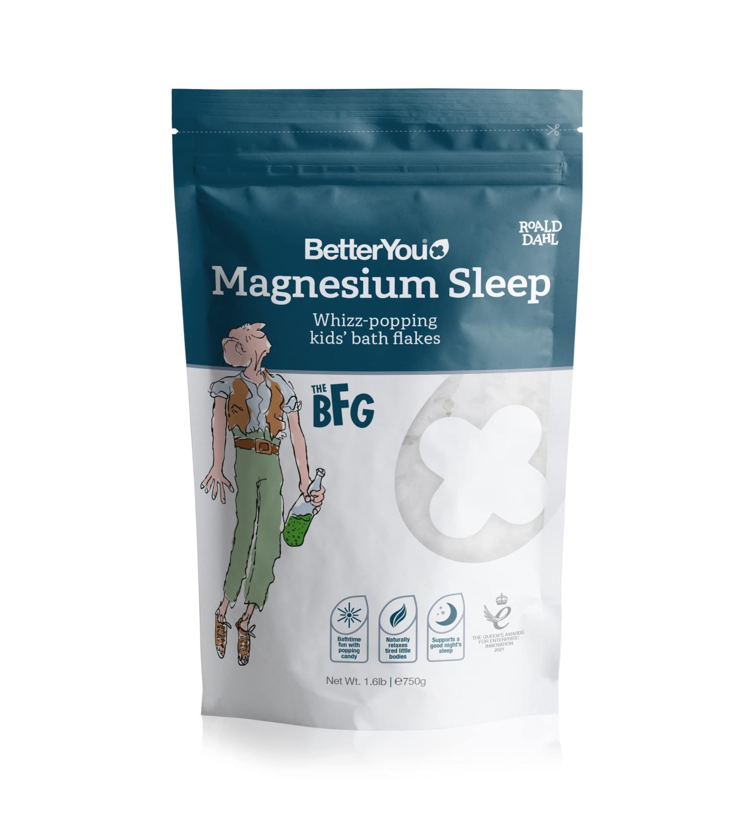 BetterYou Magnesium Sleep Kids Bath Flakes - Soothing Body Soak for Little Ones - 1.6 lbs - Buy Online on GoSupps.com