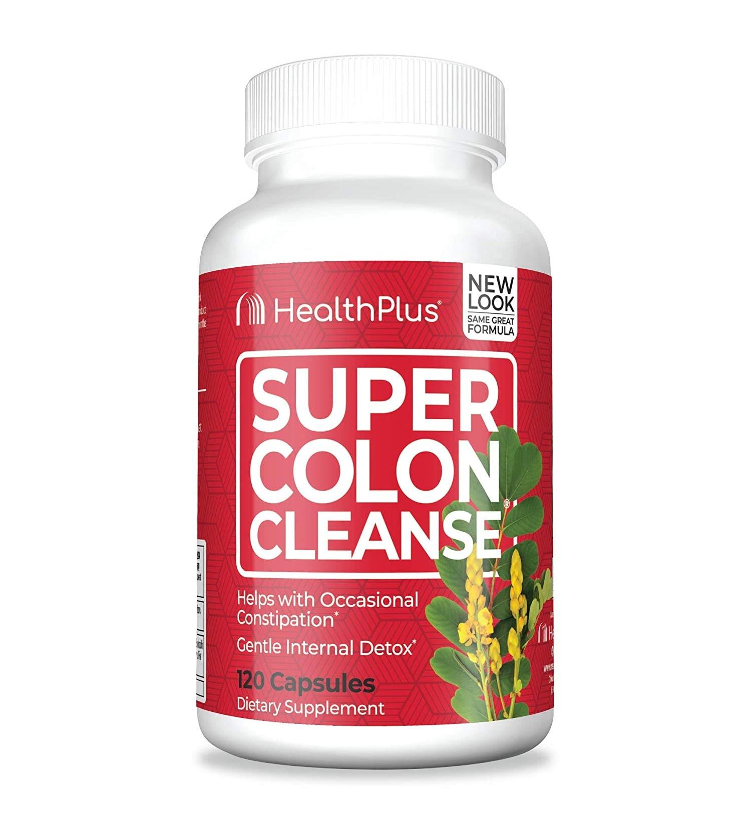 Health Plus Super Colon Cleanse - 120 Capsules | Natural Detox & Digestive Support - Buy Online on GoSupps.com