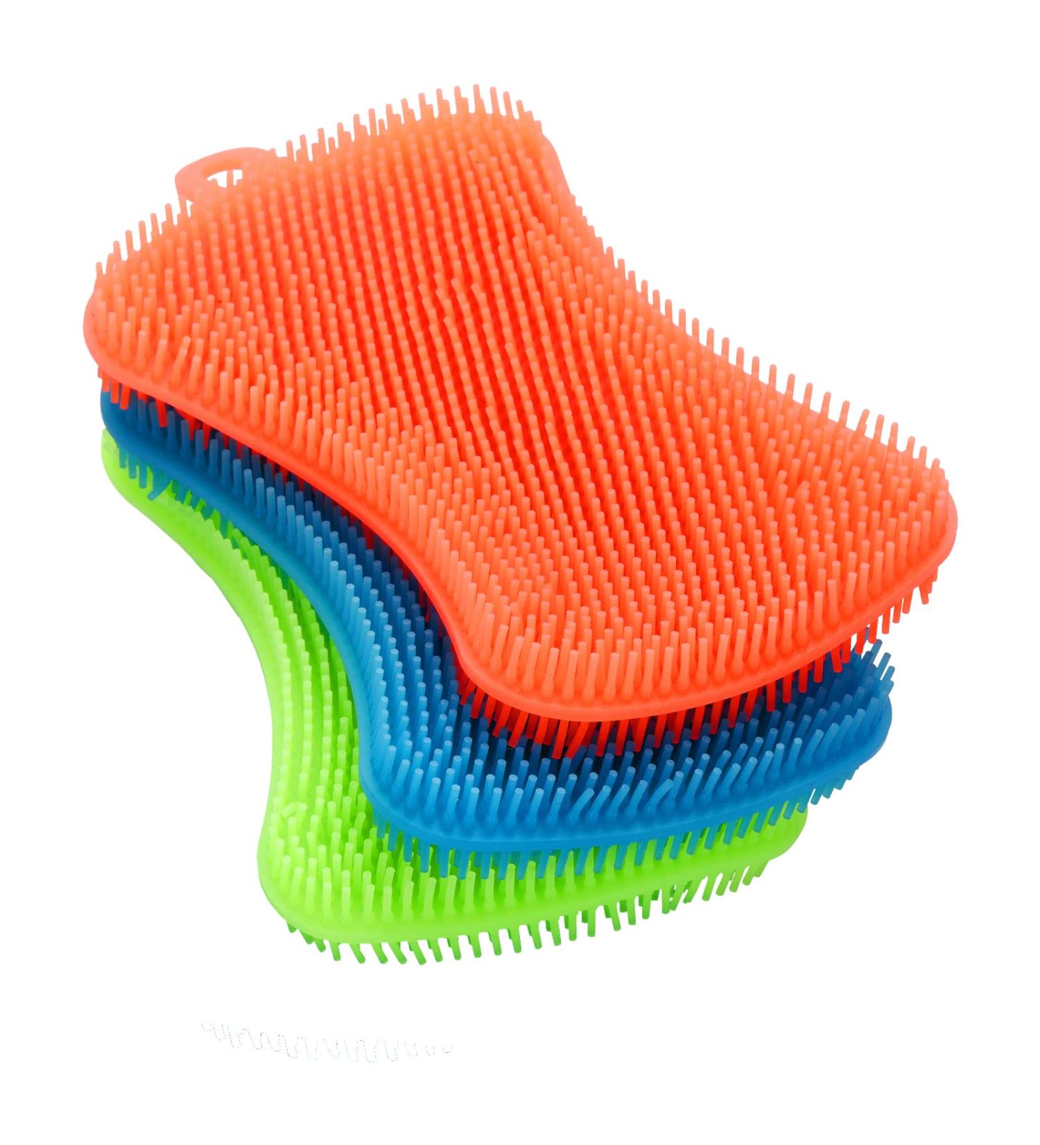 3PCS OstWony Silicone Dish Sponges - Durable Food-Grade Kitchen Sponge Set - Buy Online on GoSupps.com