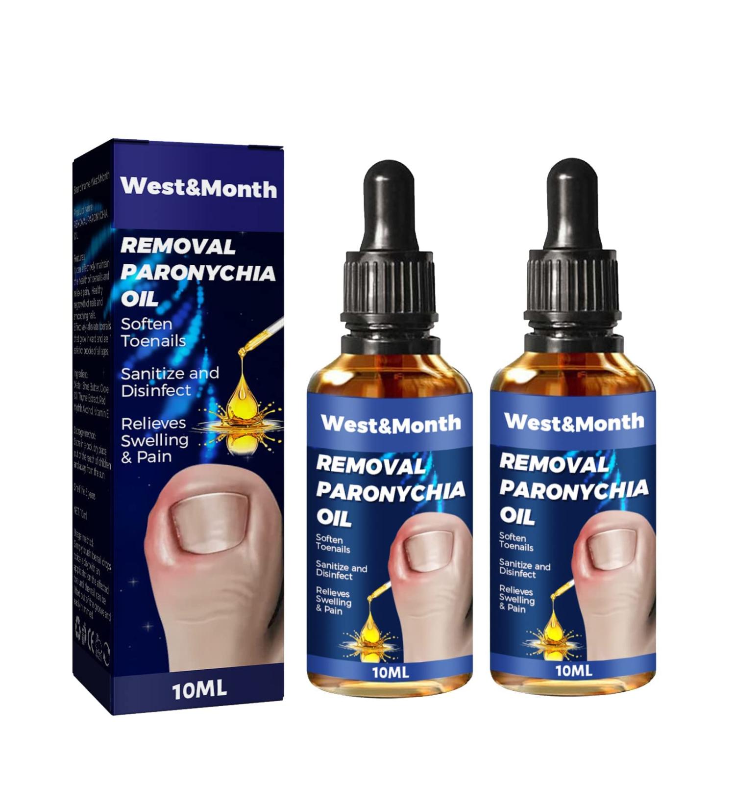 German Toenailcare Removal Paronychia Oil - Nail Renewal Liquid for Damaged Nails - Toenail Treatment Oil for Repair and Improve Toenail Health (2pcs) - Buy Online on GoSupps.com