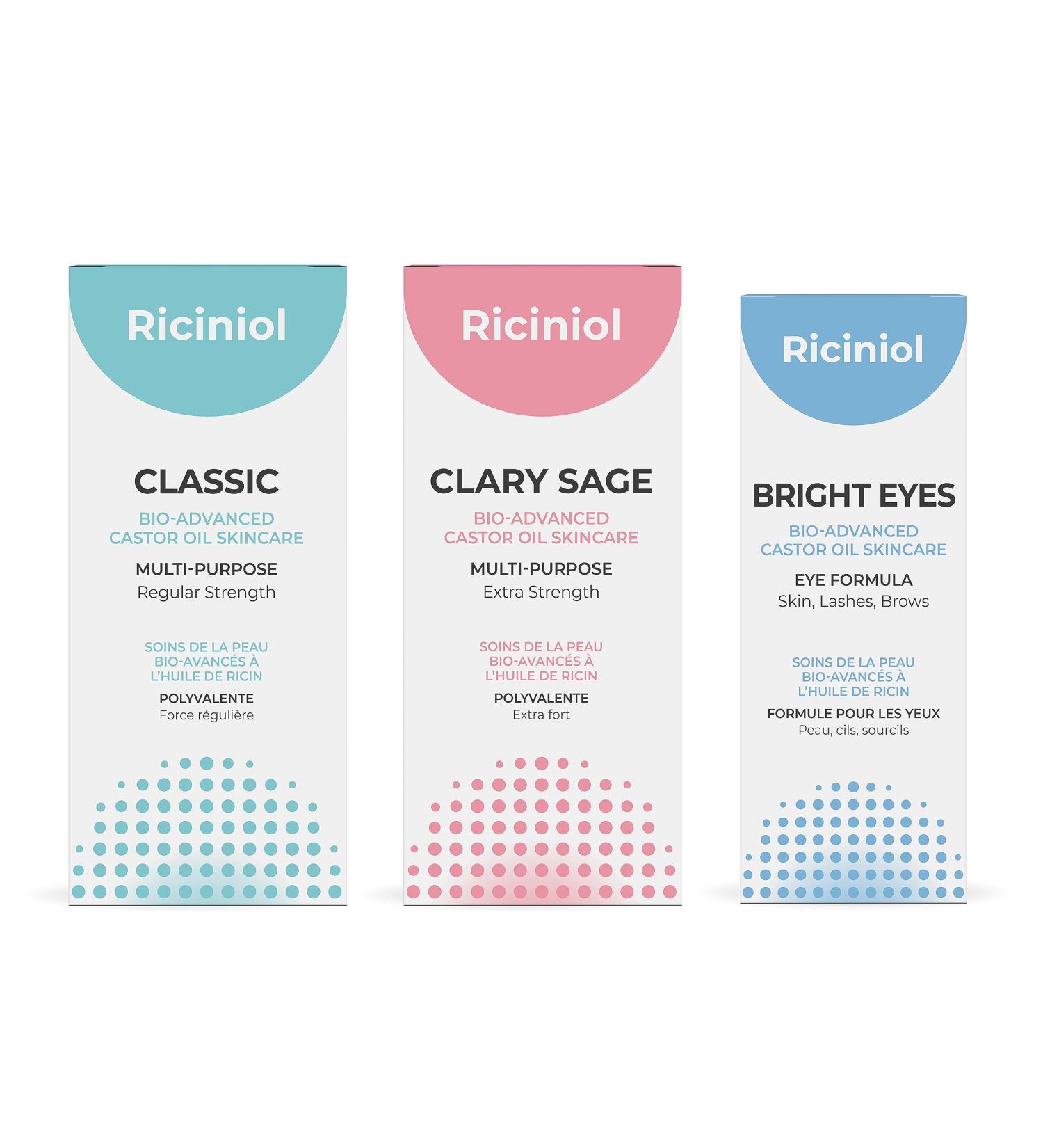 Buy Bundle 02: Clary Sage Classic & Bright Eyes - Bio-Advanced Castor Oil for All Natural Skincare | International Shipping Available - Buy Online on GoSupps.com
