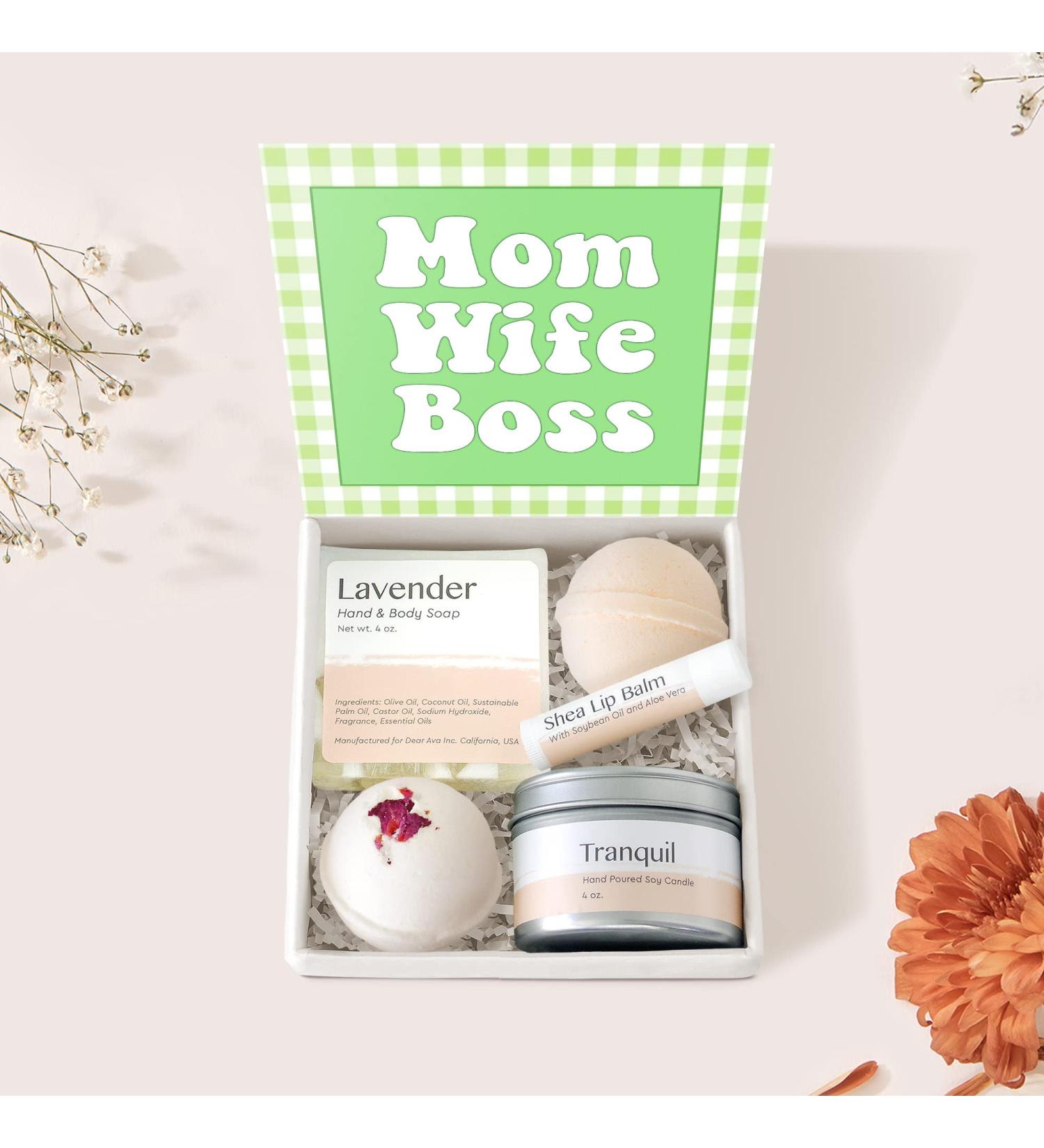 Dear Ava Spa Gifts for Women - Organic Luxury Anti-Stress Bath & Body Kit | Perfect Gift for Mom Wife or Boss - Buy Online on GoSupps.com