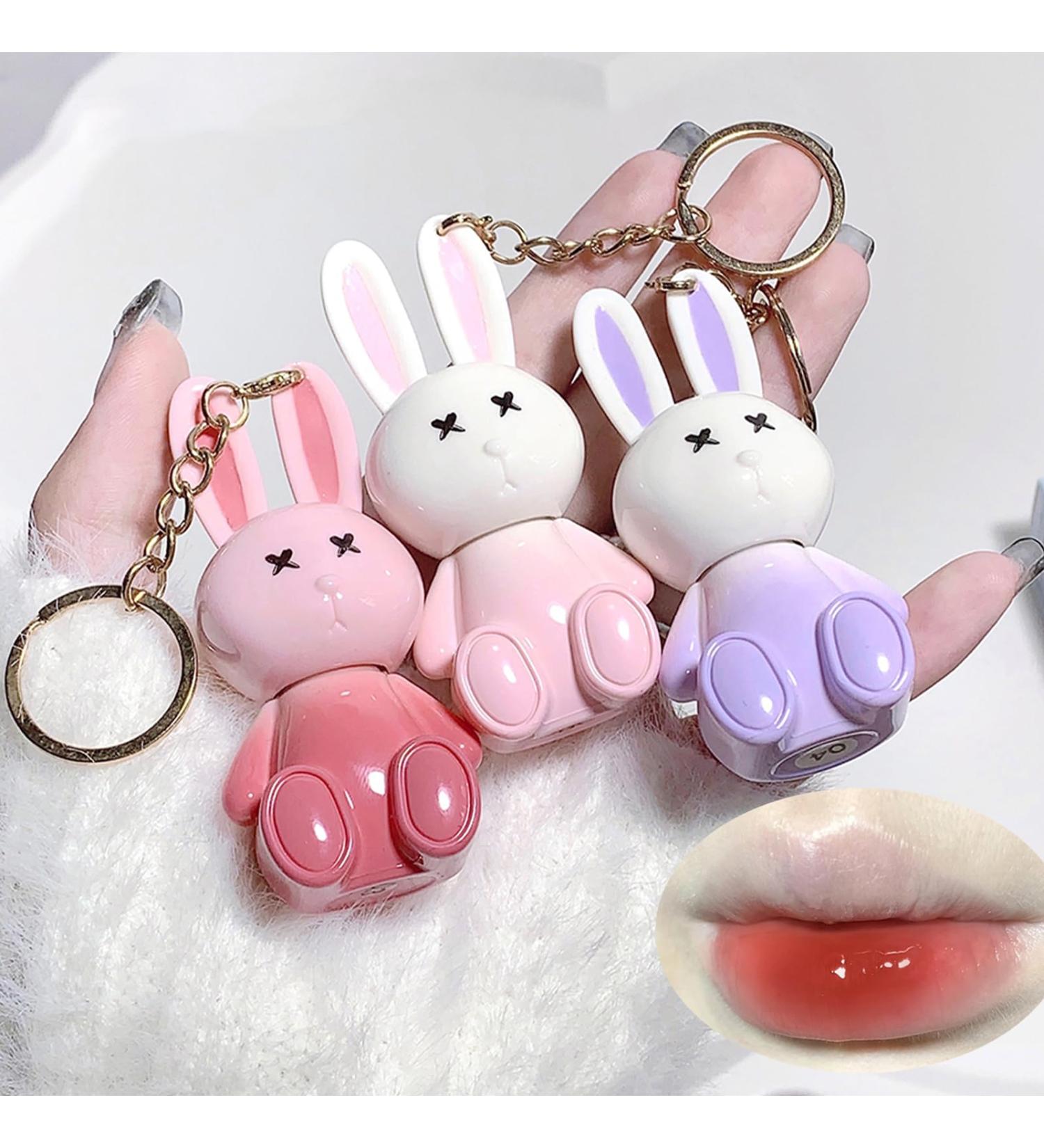 3 Colors Lip Tint Keychain Set - Moisturizing Non-Stick Long-Lasting Liquid Lip Stain & Gloss - Buy Online on GoSupps.com