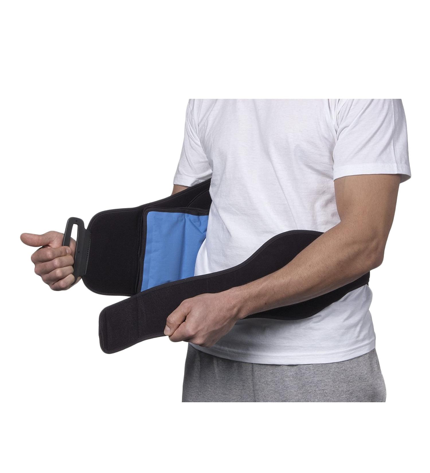 NatraCure Hot/Cold Compression Lumbar Support Back Brace - Pain Relief for Back Surgery Arthritis Sciatica & Sports Injuries - International Shipping Available - Buy Online on GoSupps.com